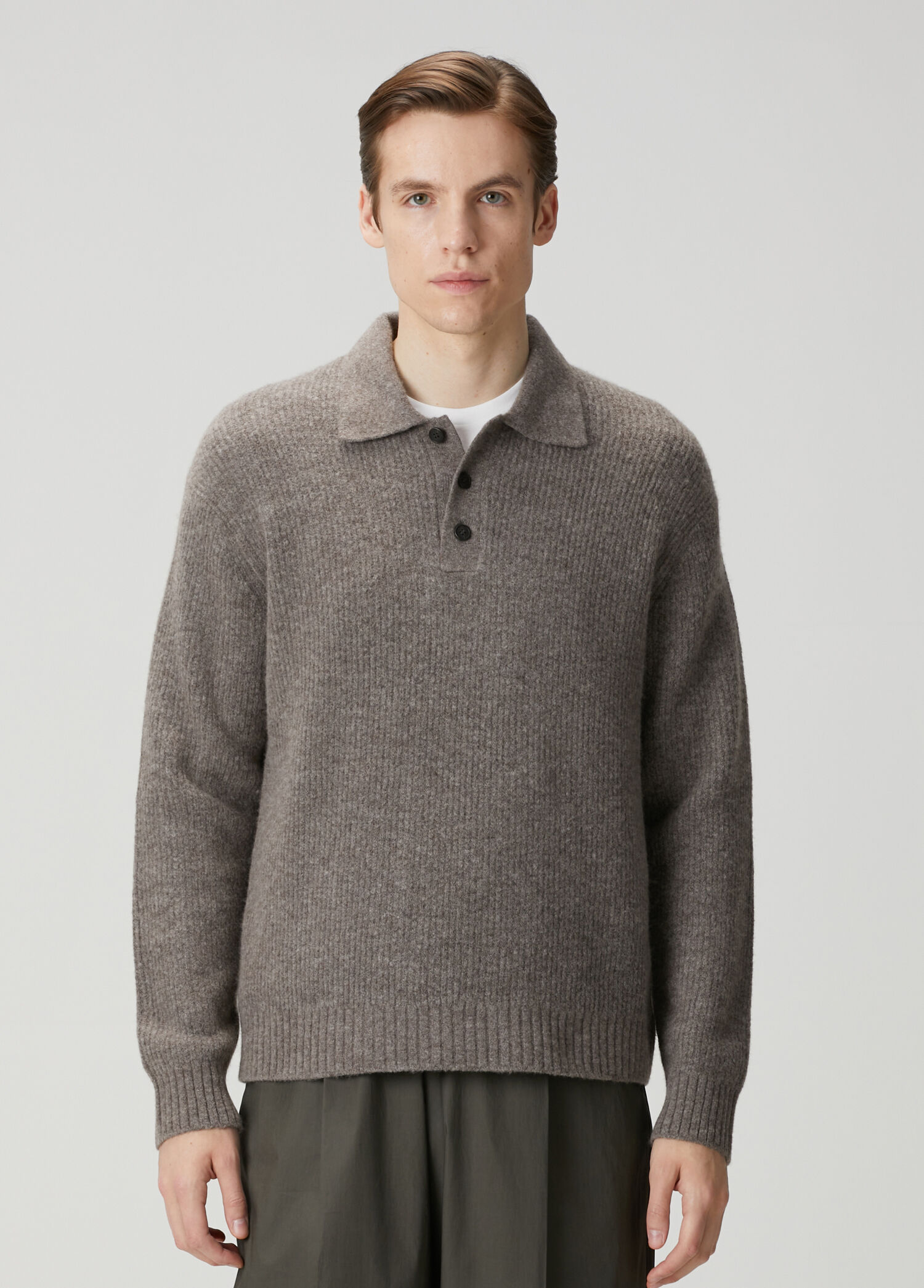 Vizon Polo Yaka Merino Kazak