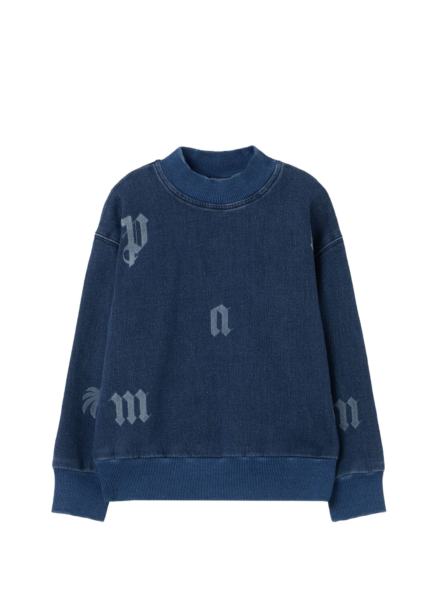Mavi Logo Detaylı Erkek Çocuk Sweatshirt