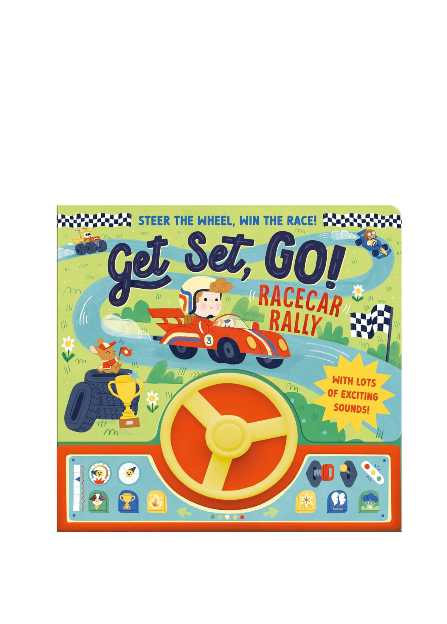 Get Set, Go! Race Car Rally Yabancı Dil Sesli Çocuk Kitabı