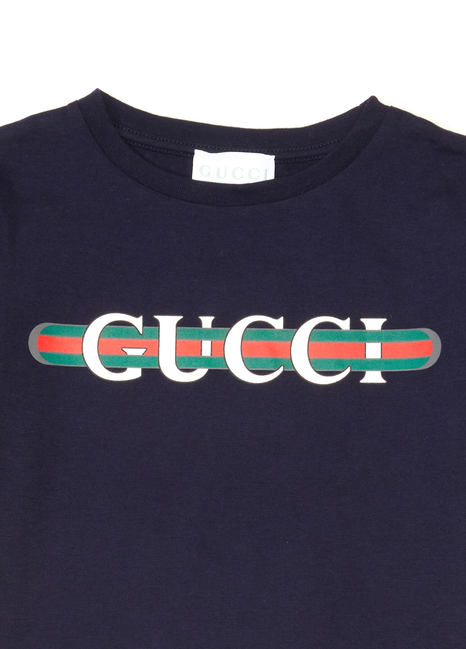Gucci - Lacivert Logo Baskılı T-shirt - Lacivert