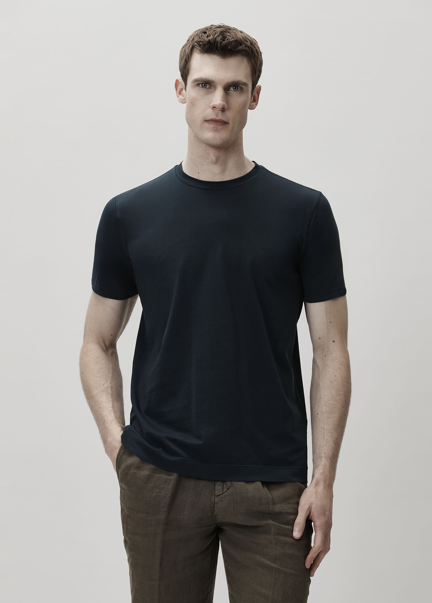 Lacivert Basic T-shirt