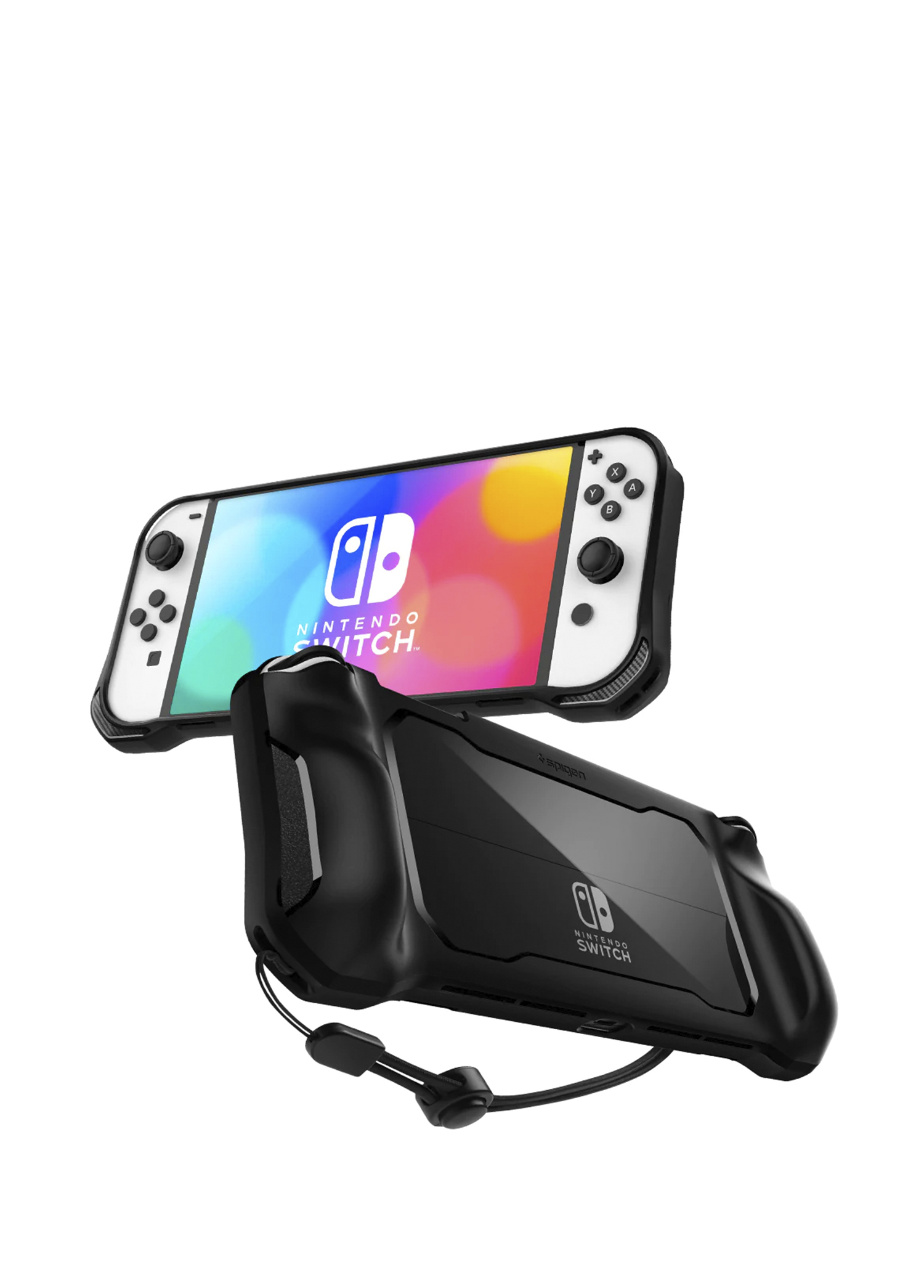 Nintendo Rugged Armor Matte Black Switch OLED ile Uyumlu Kılıf ACS04020