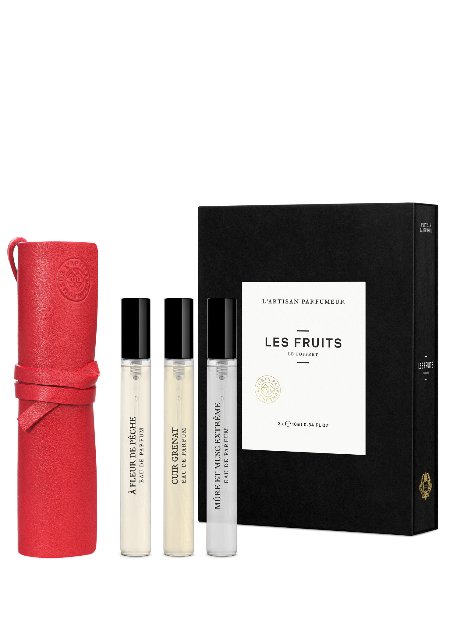 Les Fruits 3X10 ml Discovery Set with Leather Case