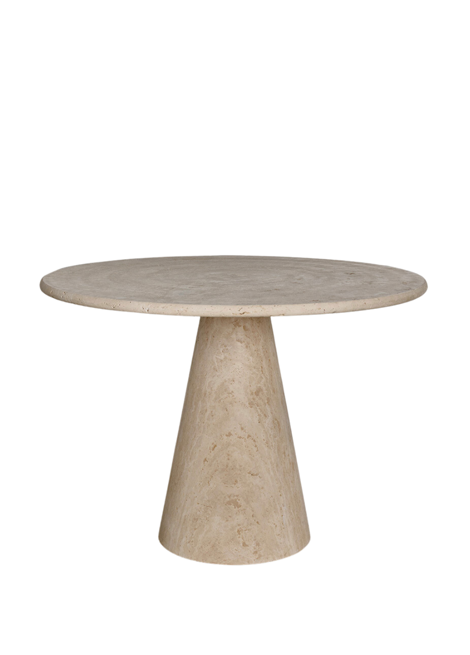 Kein Round Marble Table with Cone Legs - Main Image
