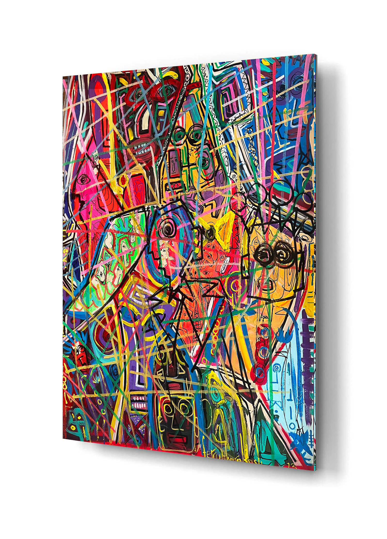 Cosmic Lines 4 by Ferruh Karakaşlı 100x73 cm Tablo