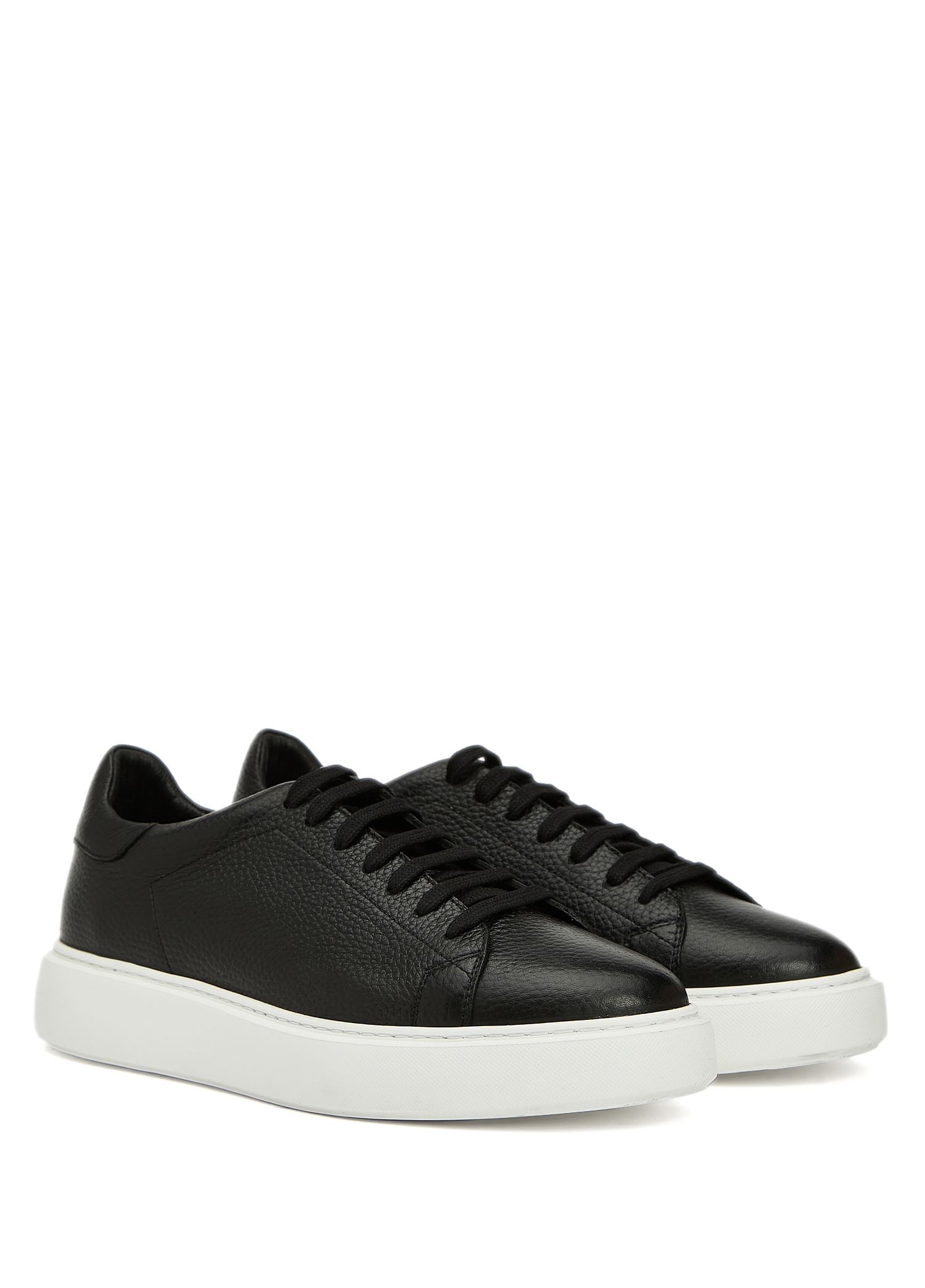 Siyah Erkek Deri Sneaker_1