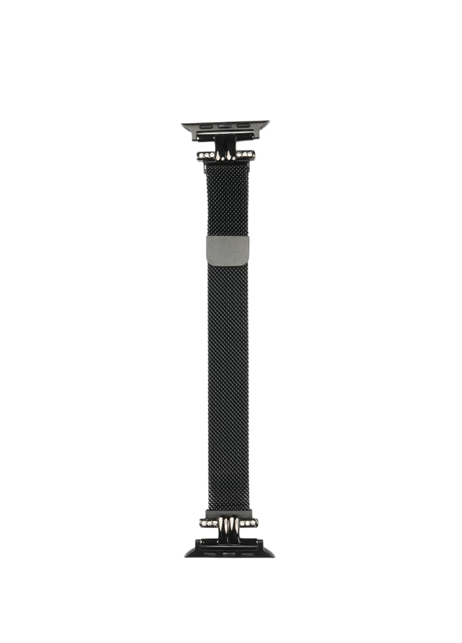 Apple Watch Stainless Steel Black Taşlı Kadın Akıllı Saat Kordon