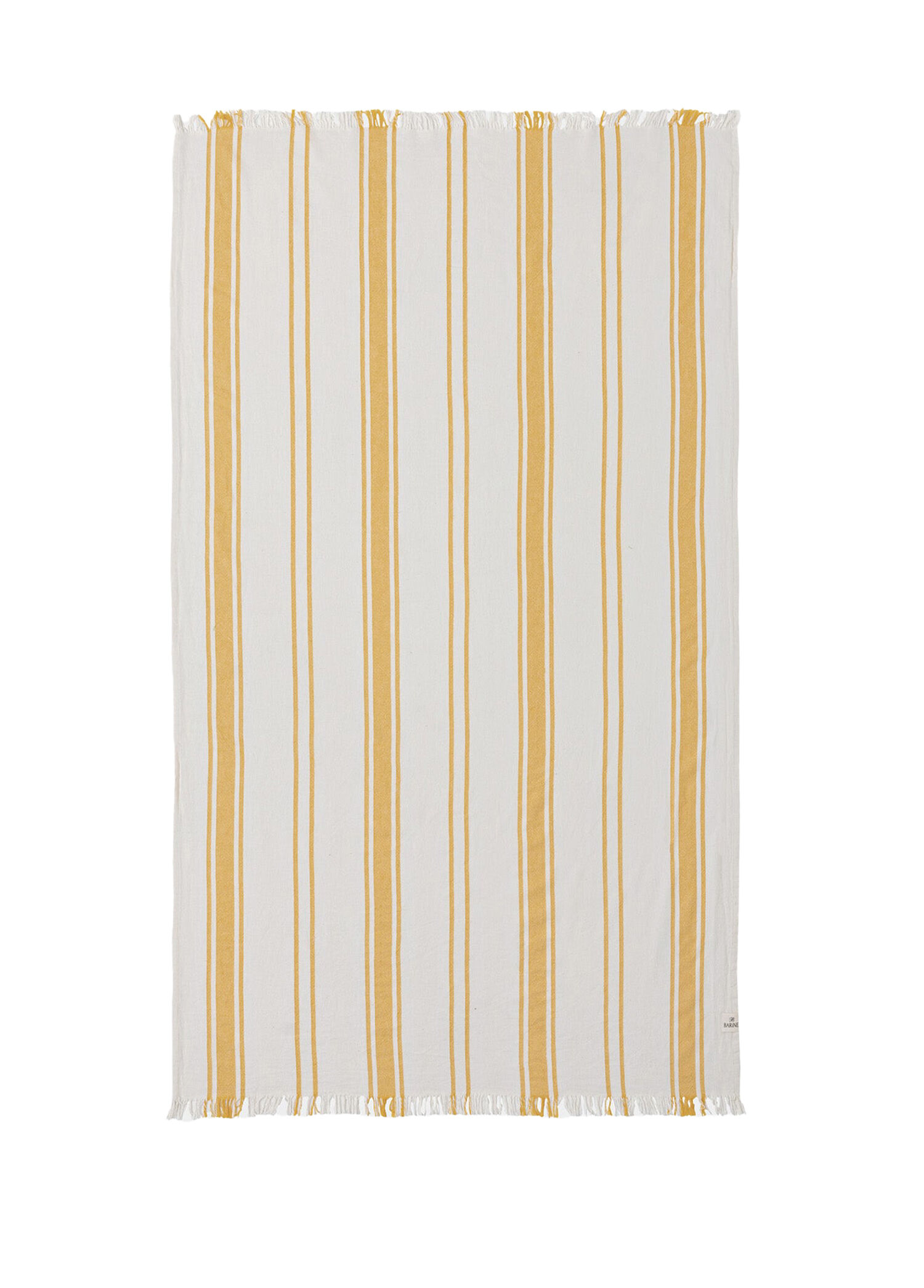 Earth Stripe Sarı Çizgili Pamuklu Peştemal