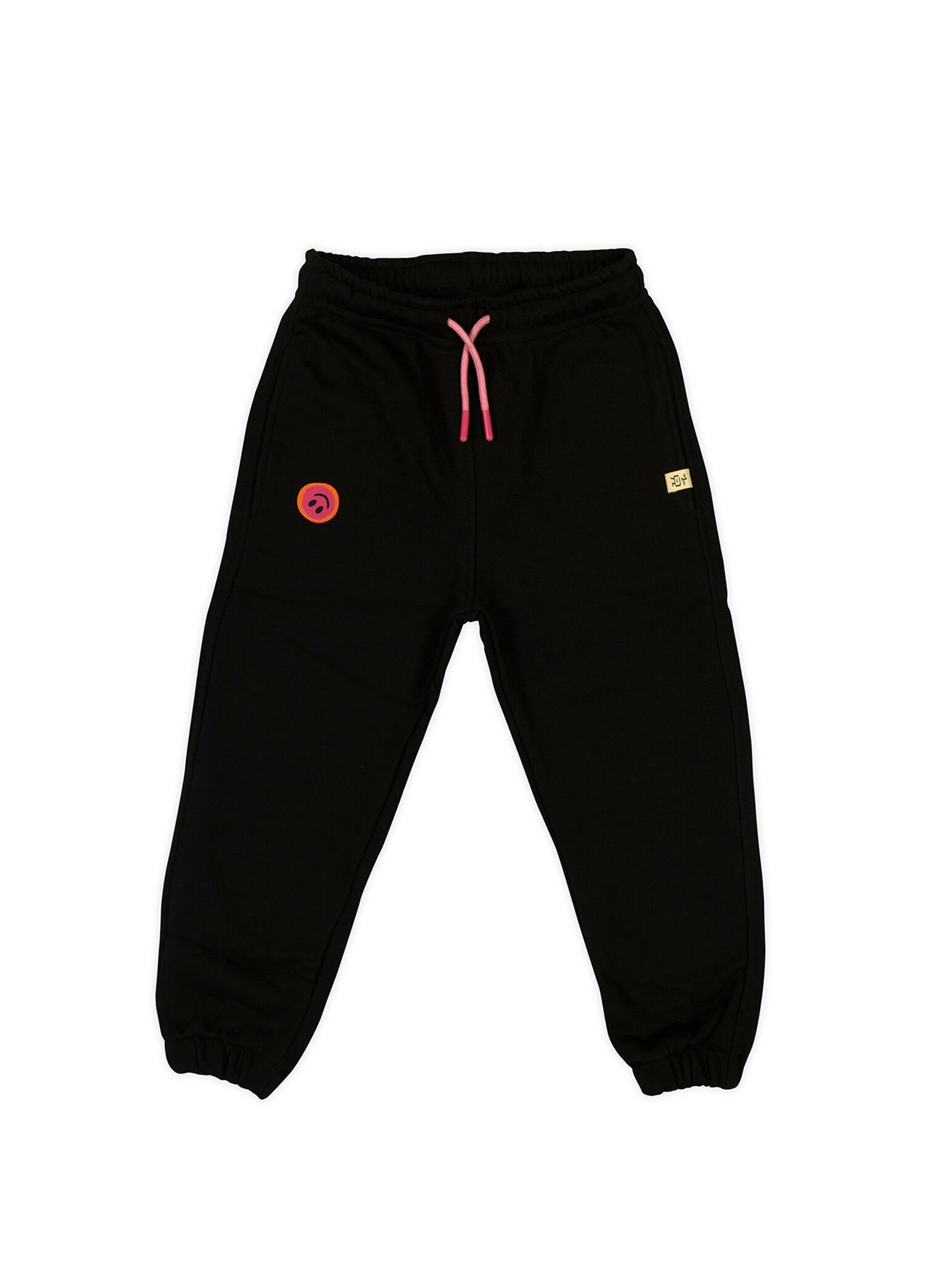 Funny Pink Monster Siyah Kız Çocuk Jogger Eşofman Altı