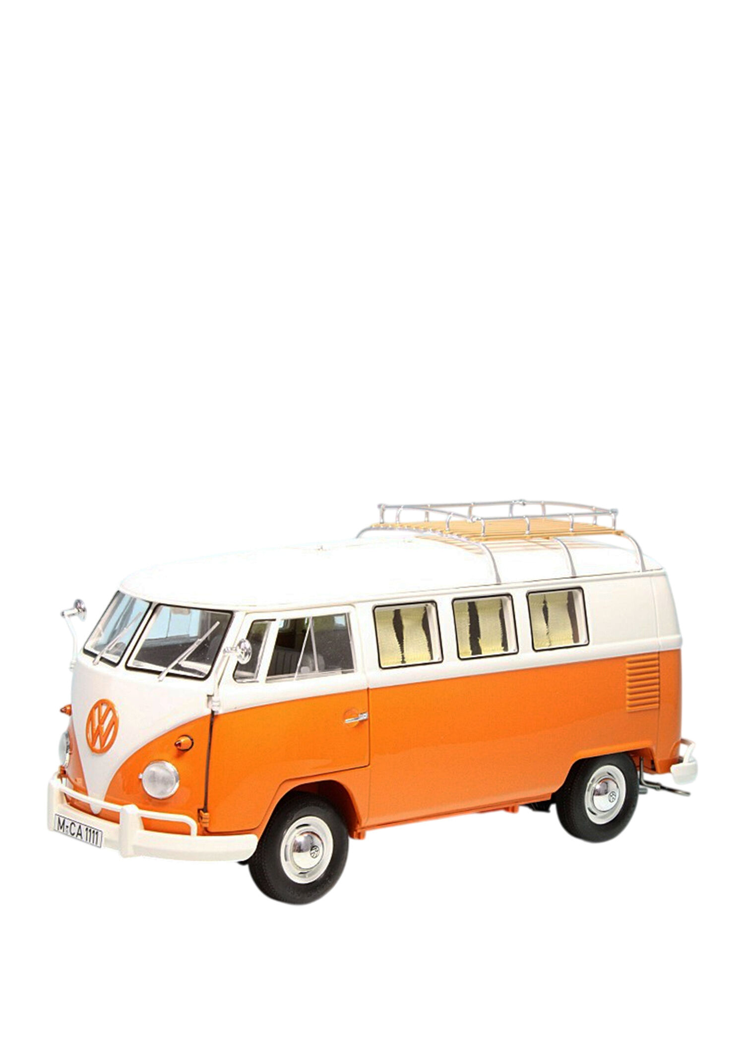 1:18 1959 Volkswagen T1 Camping Bus Diecast Metal Minyatür Model Araba