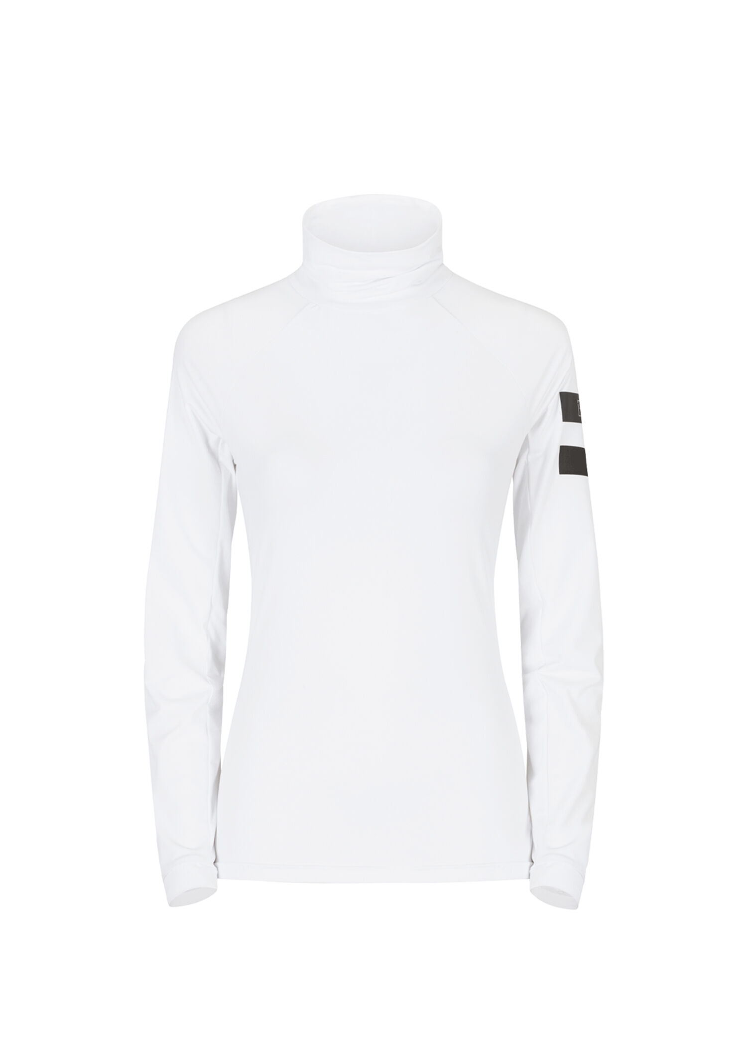 Rollneck Microfleece Beyaz Kadın Spor Body