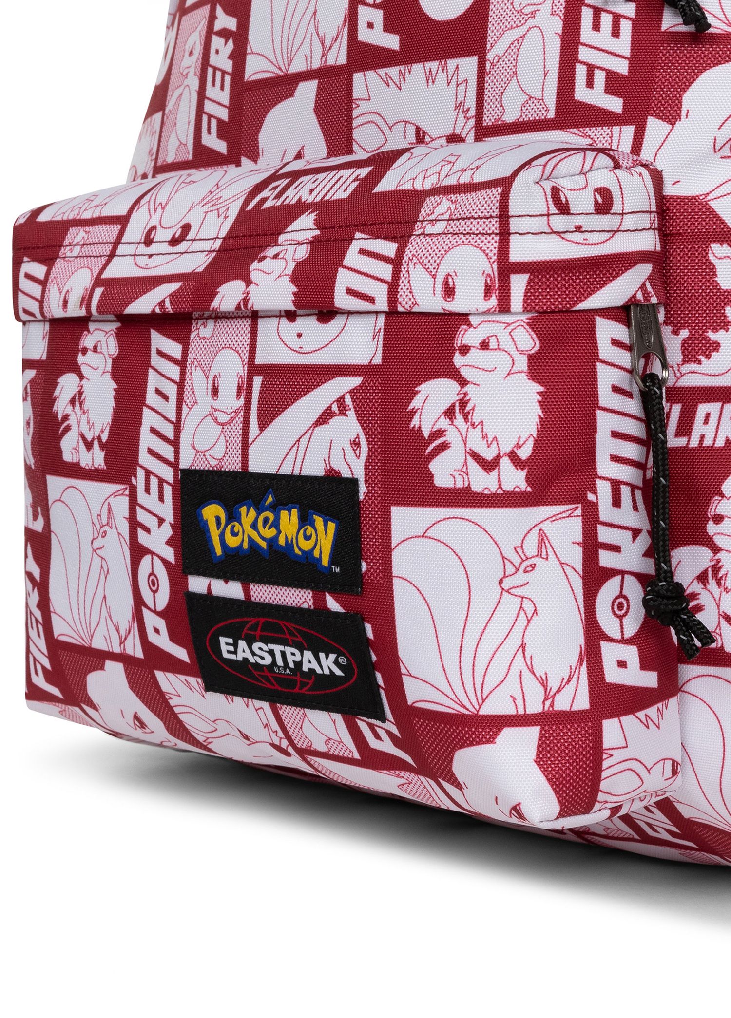 Eastpak Graphic Comic Backpack in Red and White Buy Eastpak Day Pak main image 2