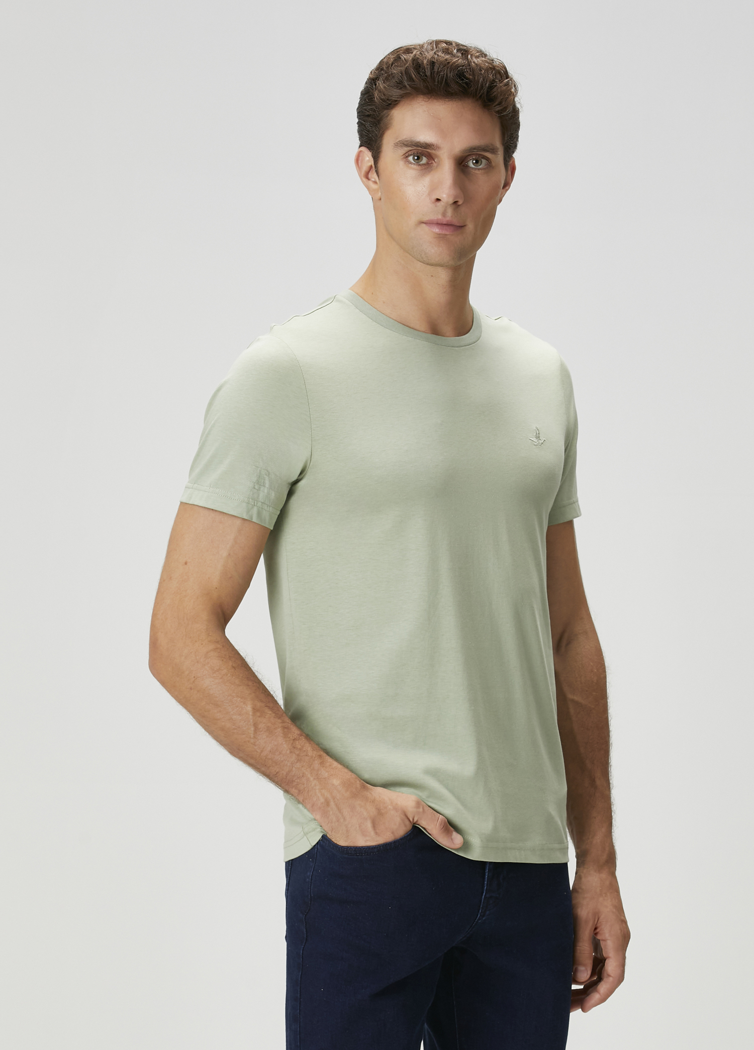 Su Yeşili Basic T-shirt_2