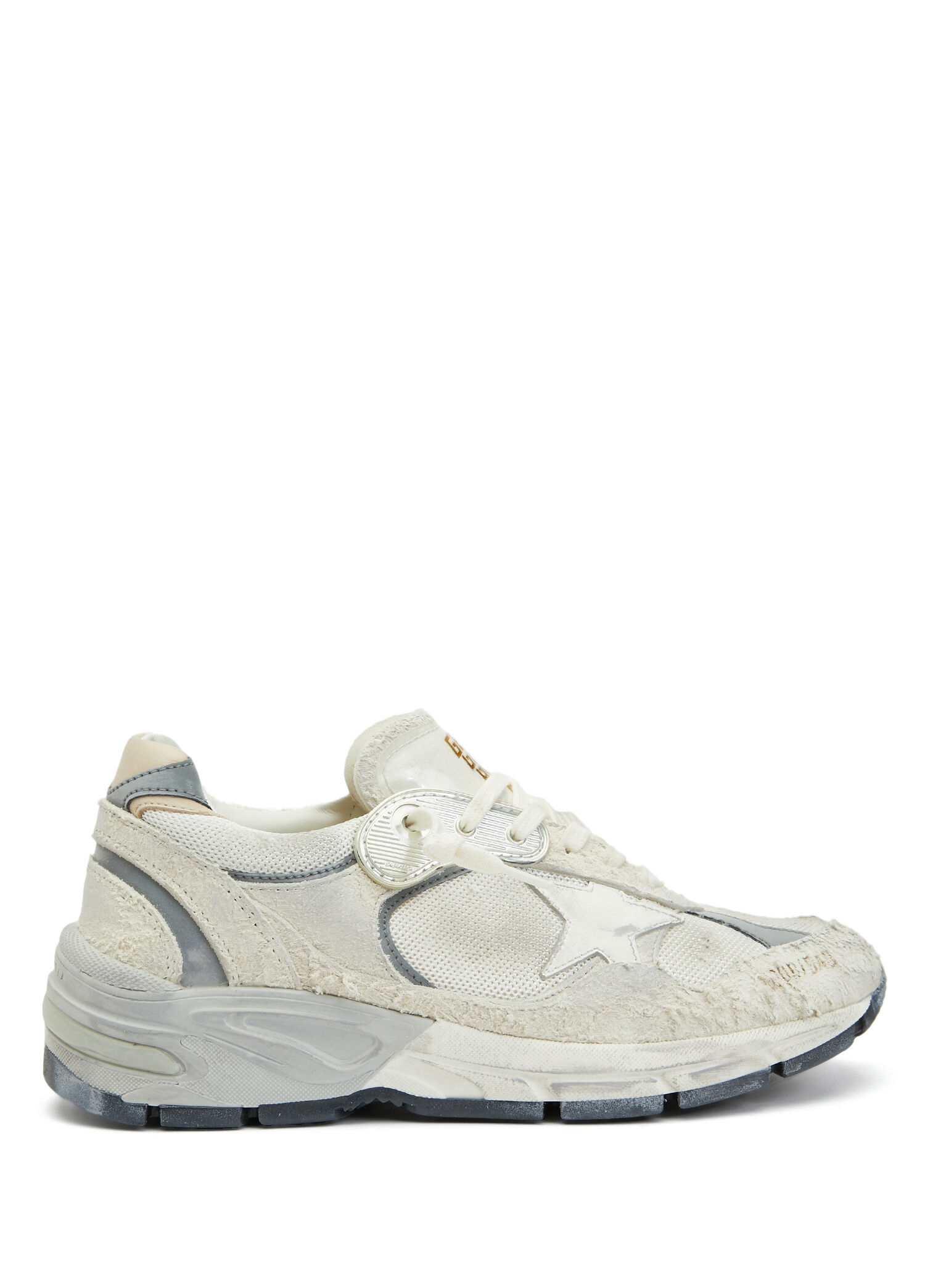 Dad Star Beyaz Silver Kadın Deri Sneaker