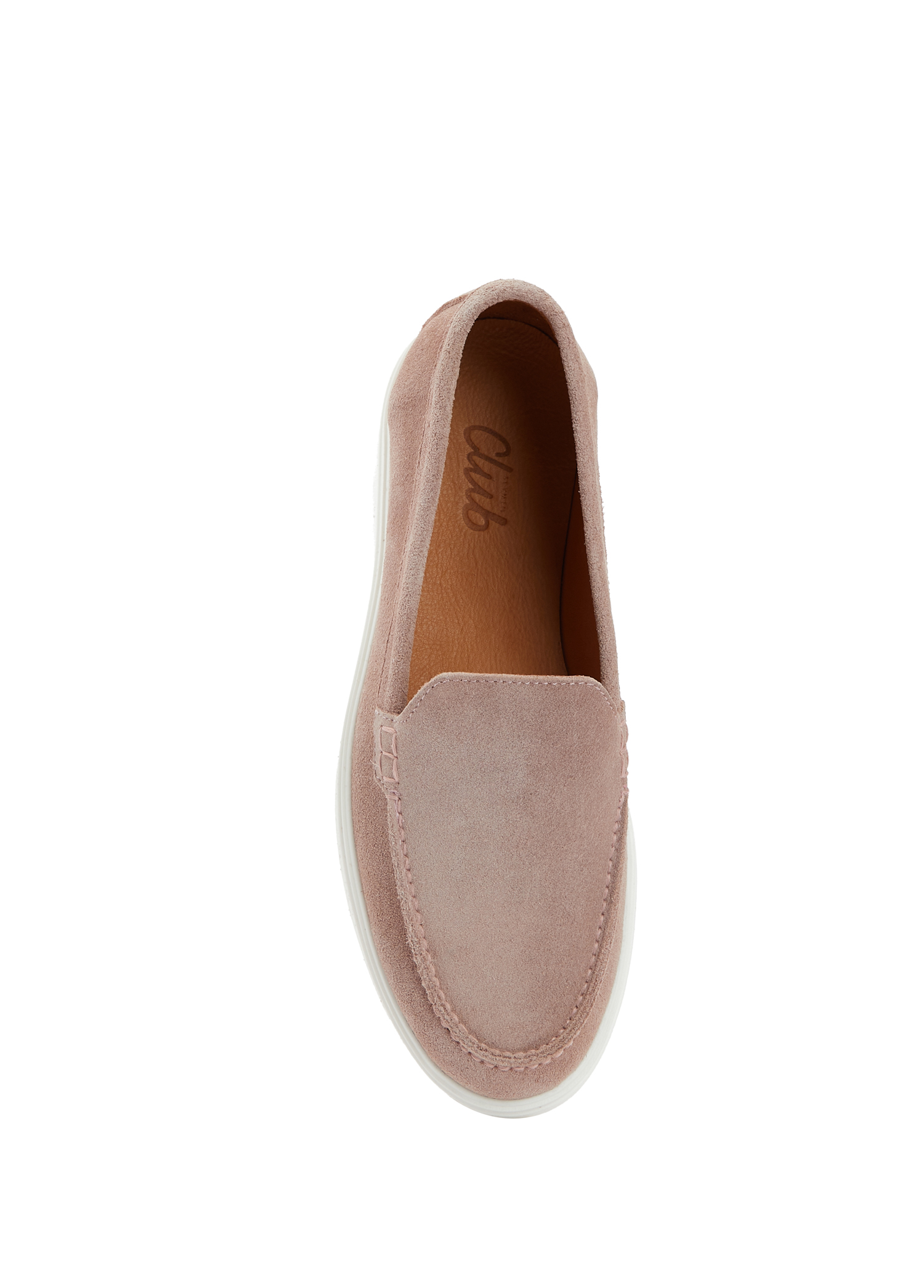 Pudra Kadın Süet Loafer_3