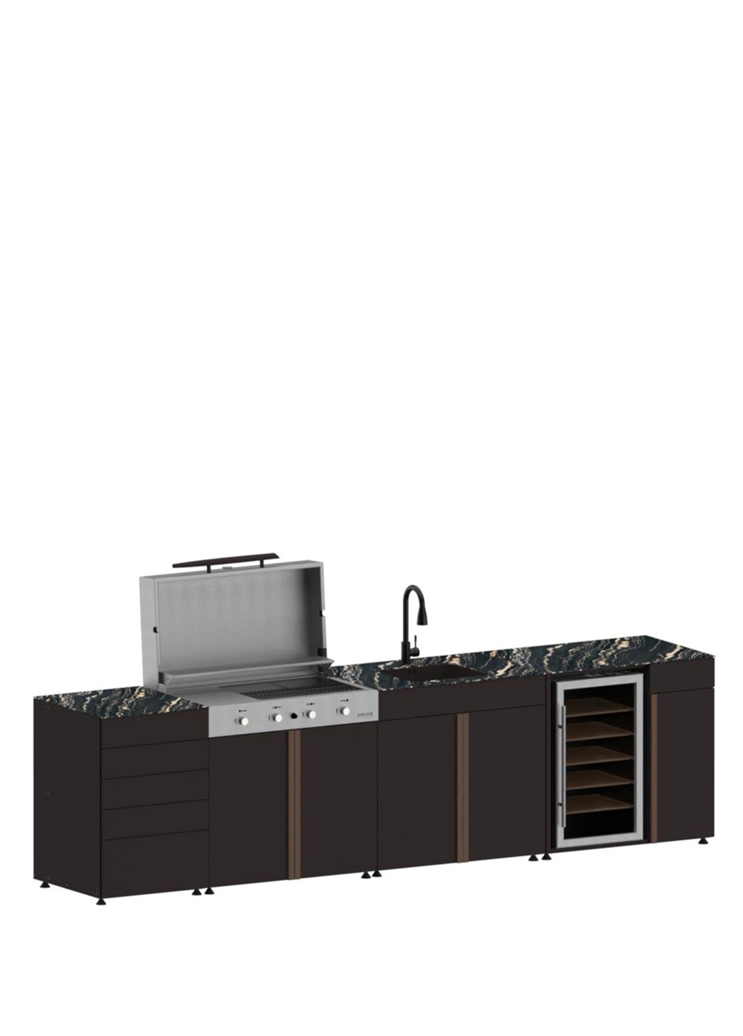 Pure 4008 4 Modül Bahçe Mutfak Seti