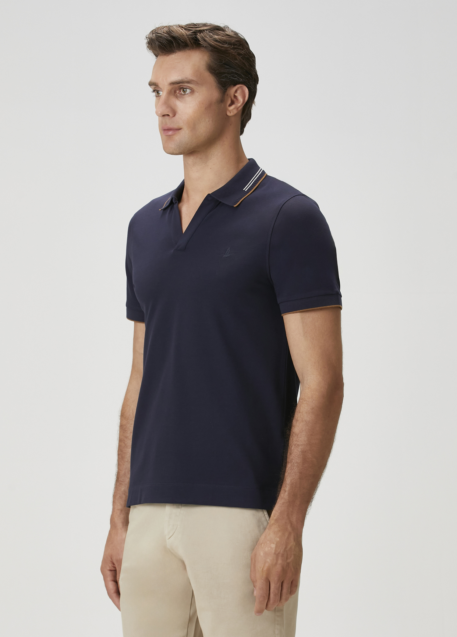 Slim Fit Lacivert T-shirt_3