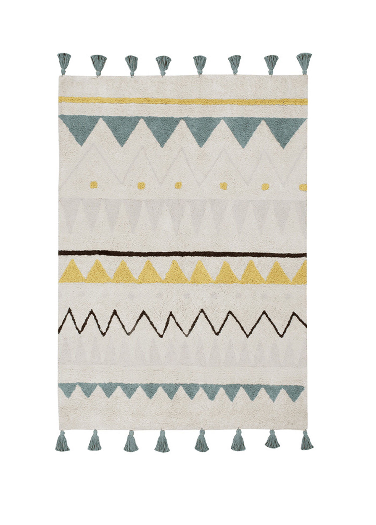 Azteca Natural-Vintage Mavi Çocuk Odası Halısı 120 x 160 cm
