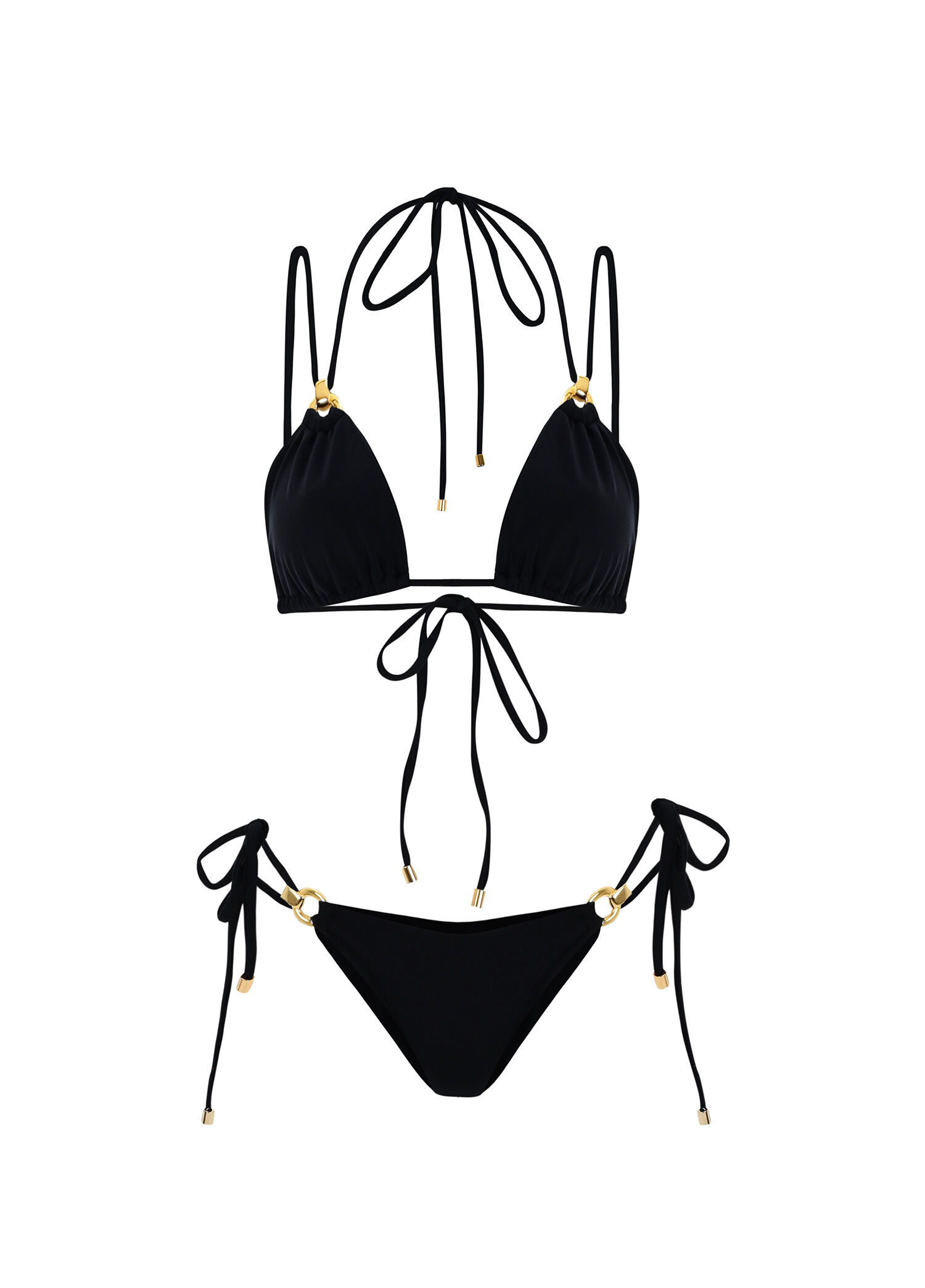 Goodness Flora Siyah Kadın Bikini Takımı