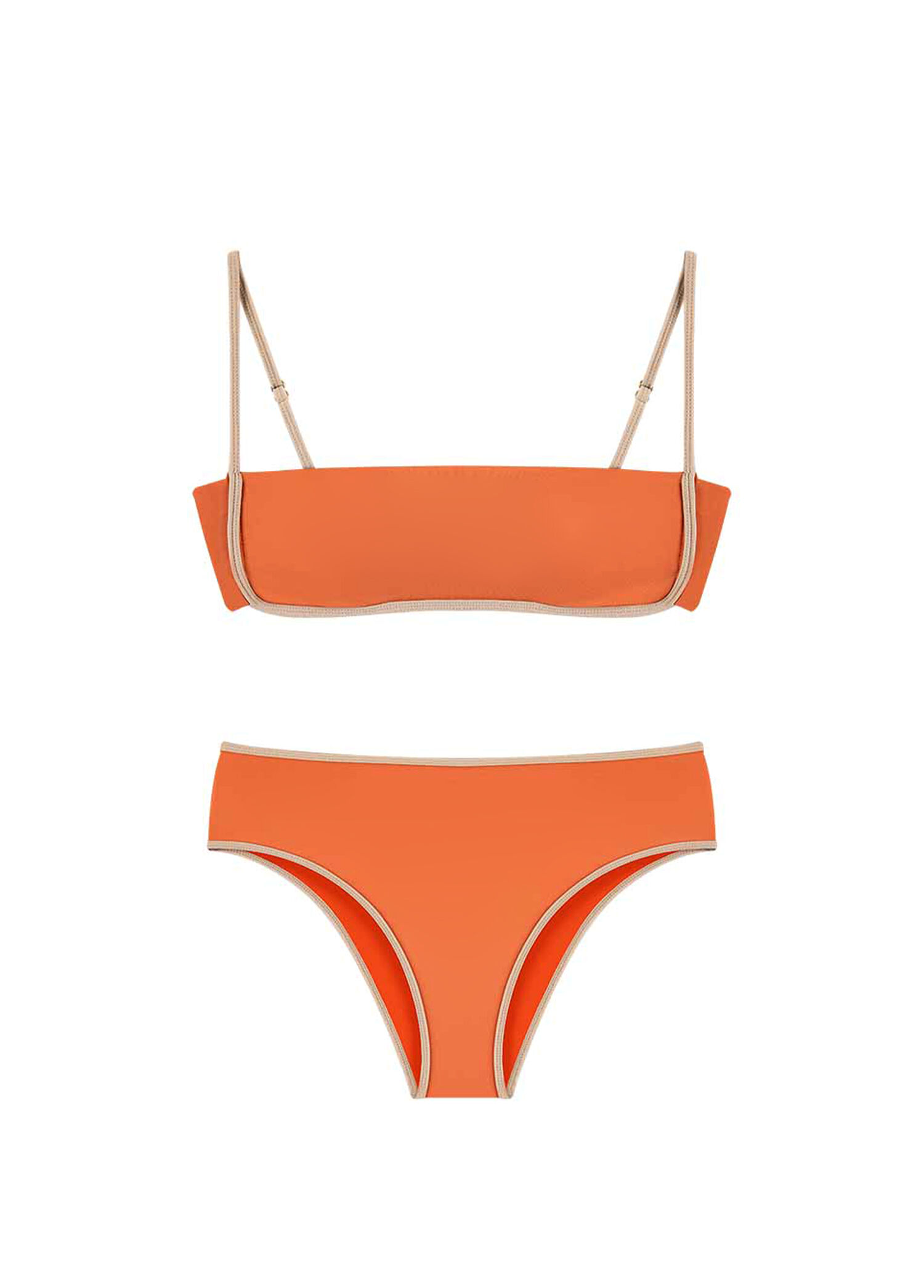 Erin Peach Fuzz Straplez Kadın Bikini Takımı
