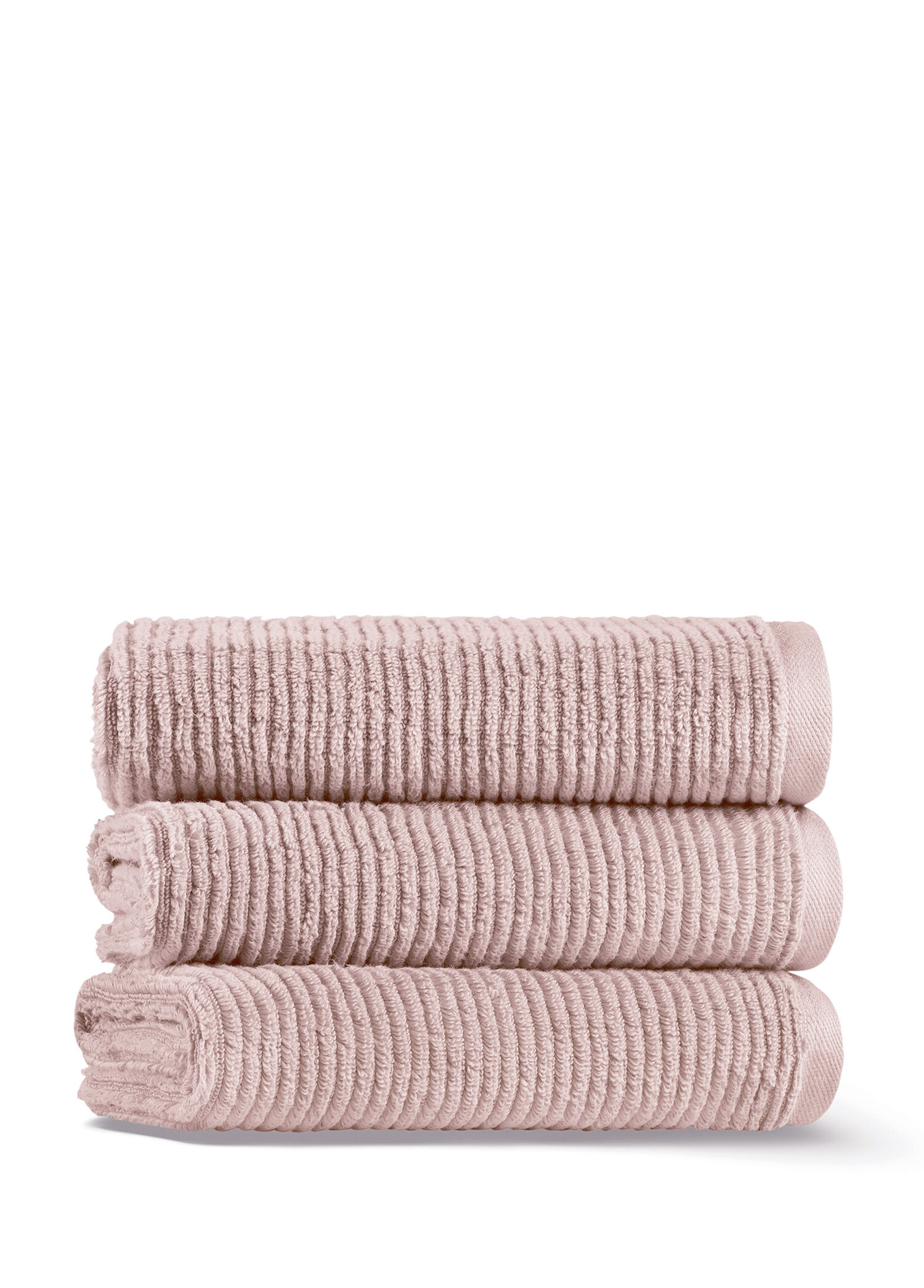 Slim Ribbed Fibrosoft® Pamuklu Tekli Yüz Havlusu 50 x 90 cm