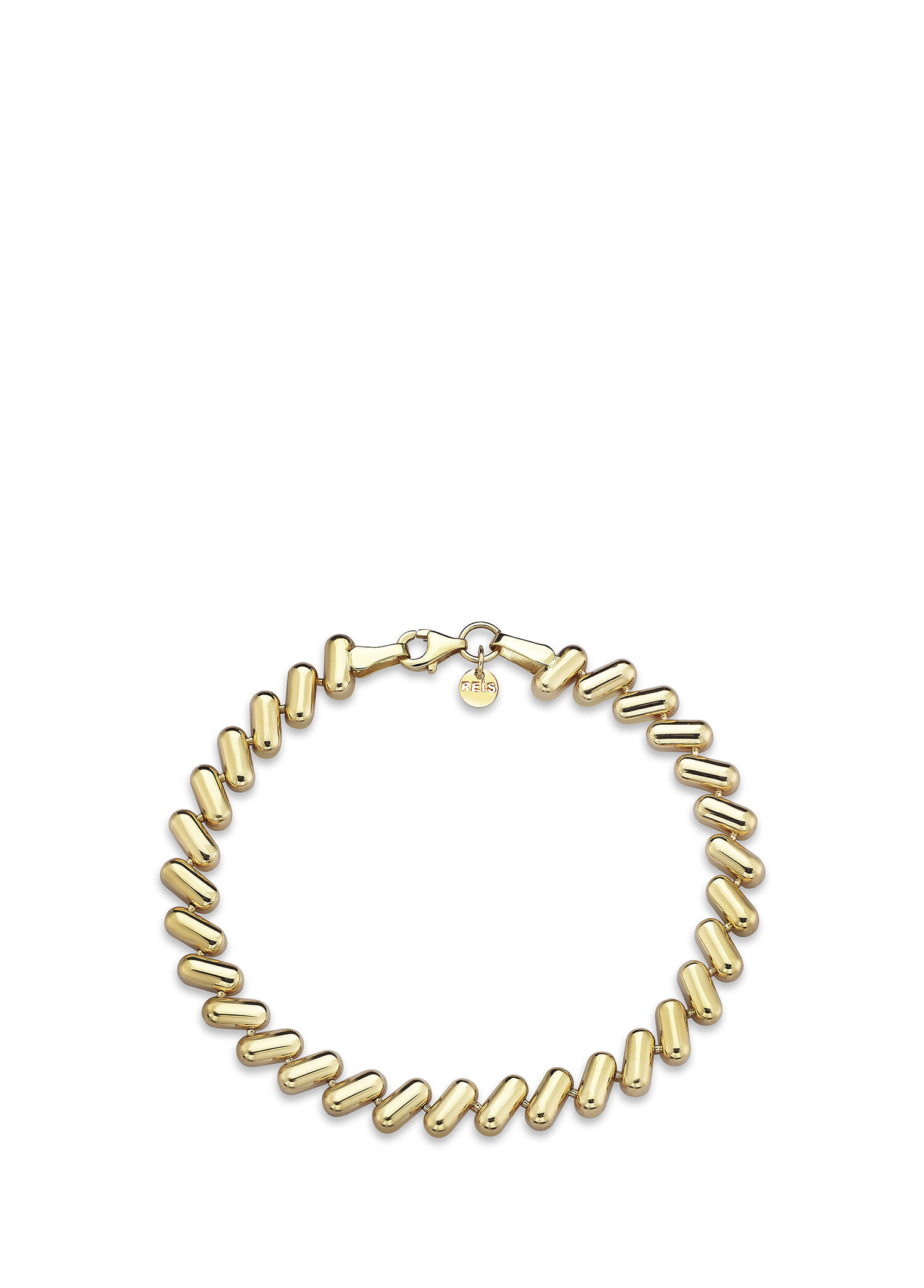 Pill Bangle 14 Ayar Kadın Pembe Altın Bileklik