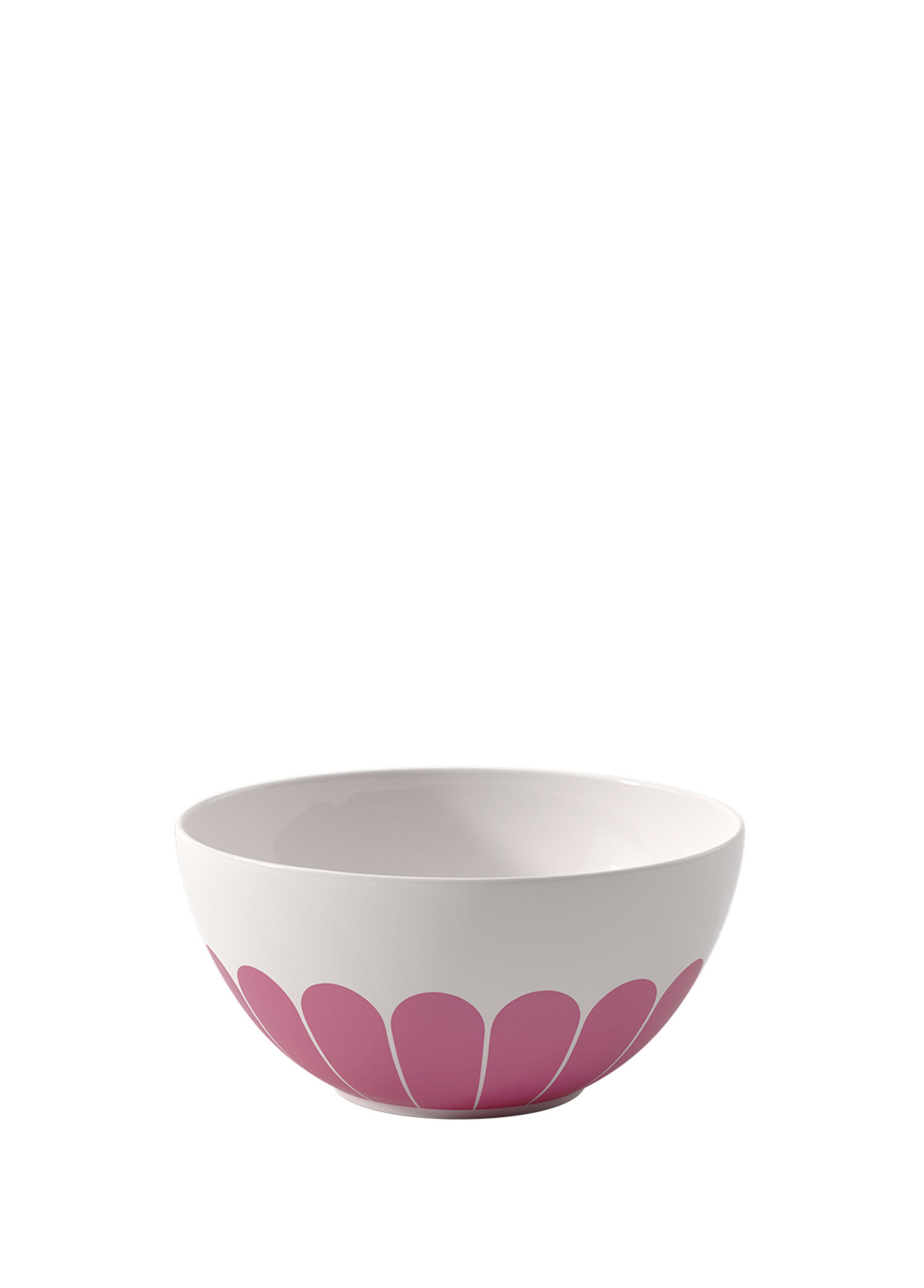 Fleur Couleur Pembe Porselen Servis Kasesi 24 cm