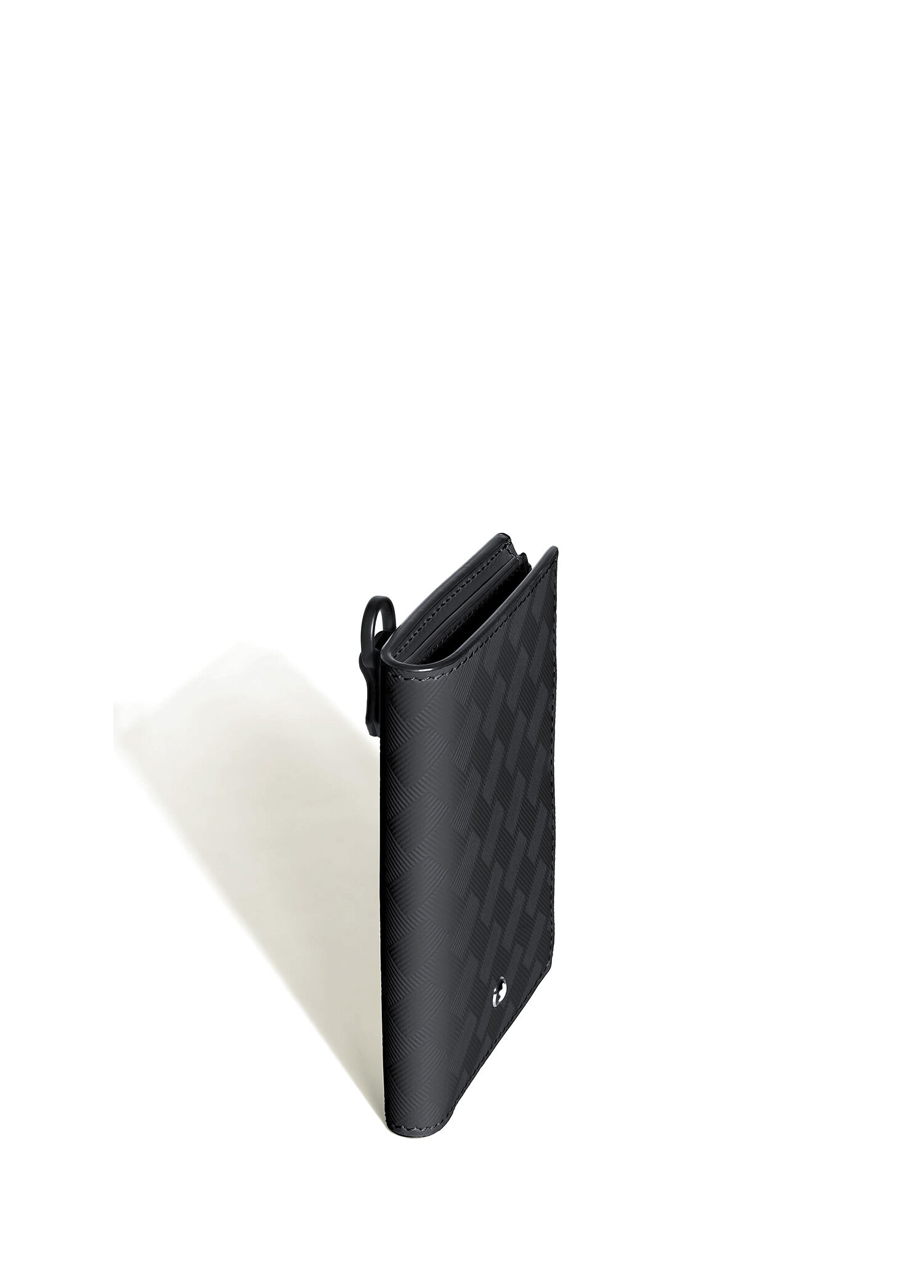 Black Montblanc Black Men Extreme 3.0 Mini Black Leather Wallet