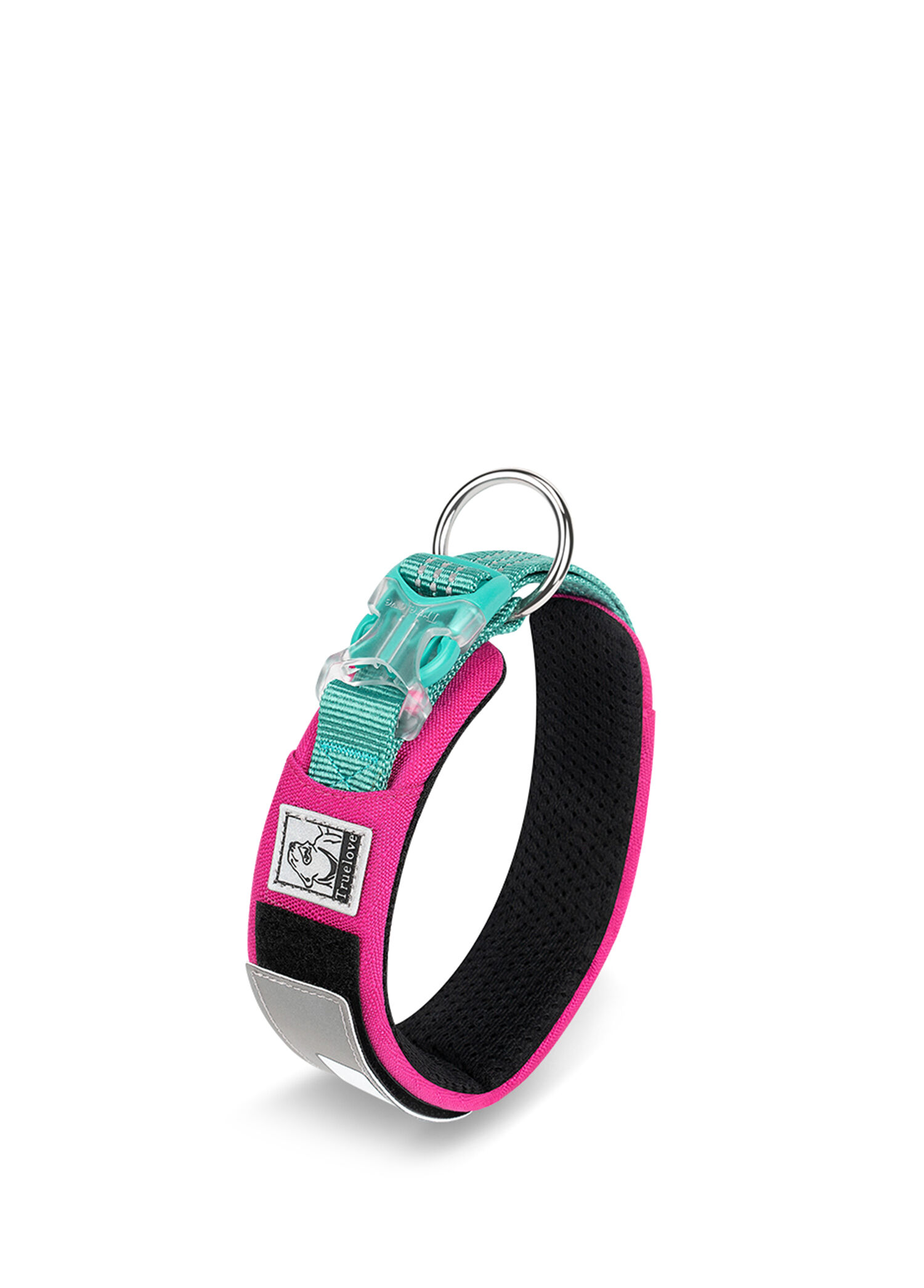 Pembe Cordura Kumaşlı Mesh Süngerli Köpek Boyun Tasması