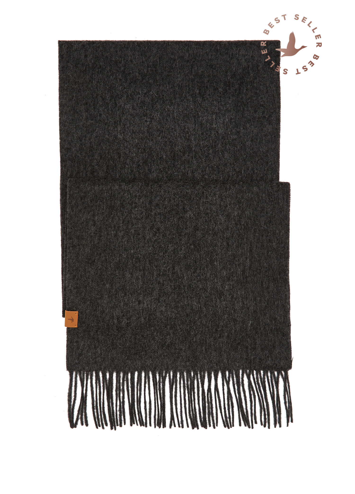 Anthracite Men's Wool Scarf