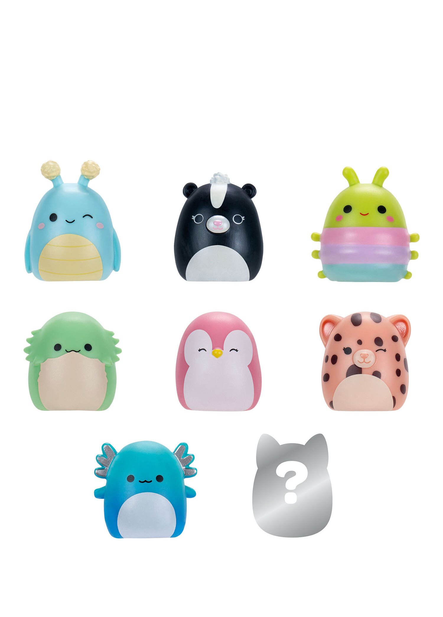 Squish-a-longs Seri 3 8 Figür + Yüzük Figür Oyun Seti AL0026