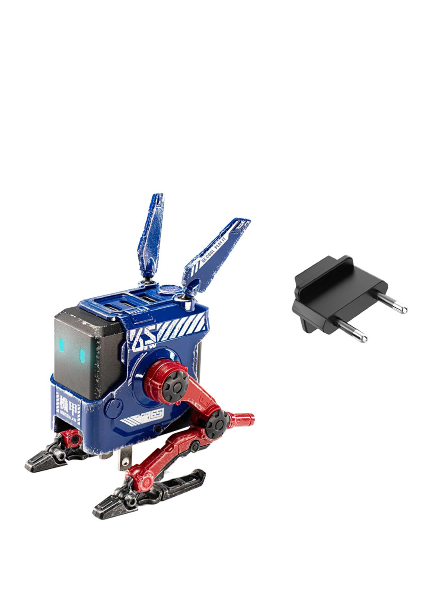 Alpha65 Mavi Özel Seri Robot Figürlü Hızlı Şarj Adaptörü 65W