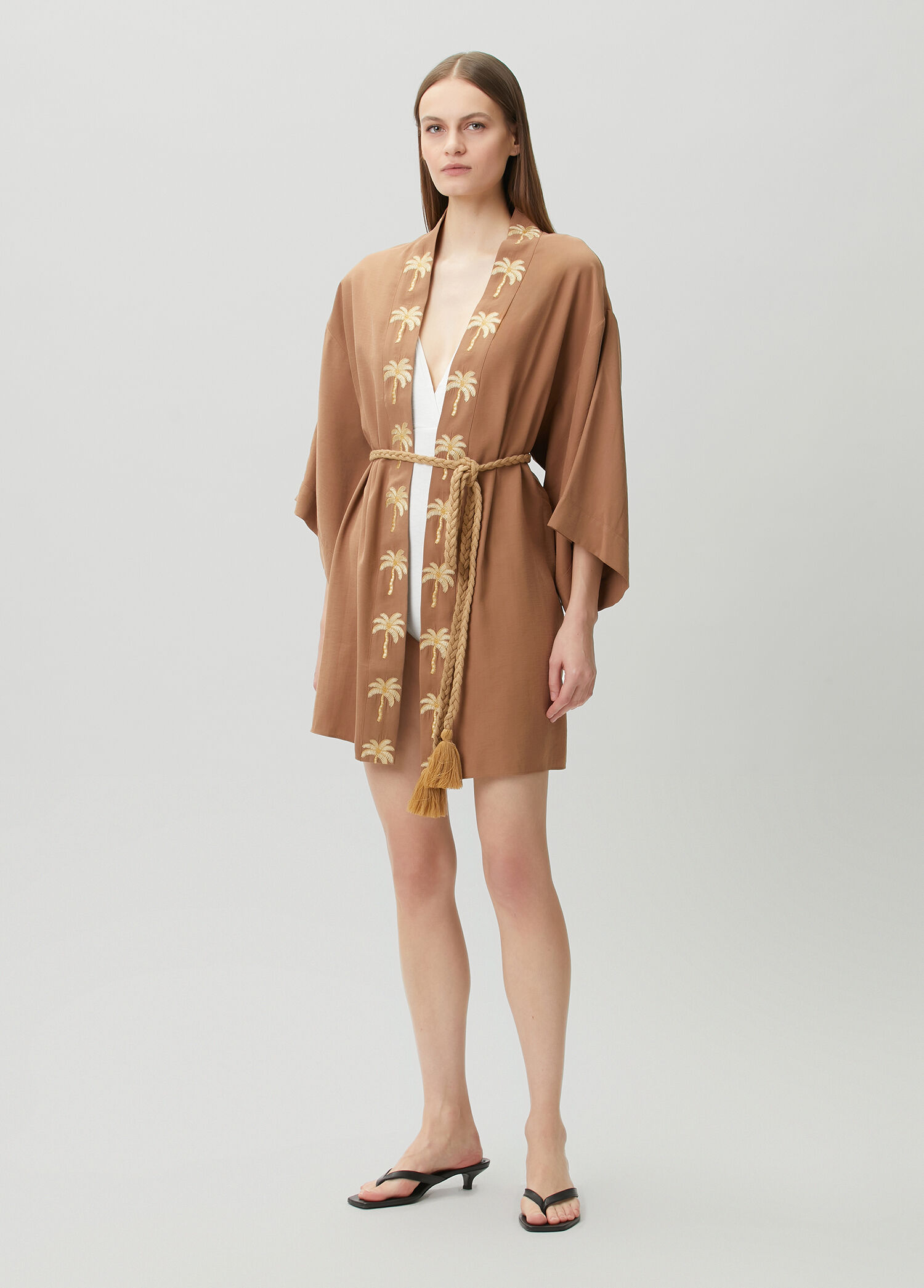 Eva Rivoli Kahverengi Kimono