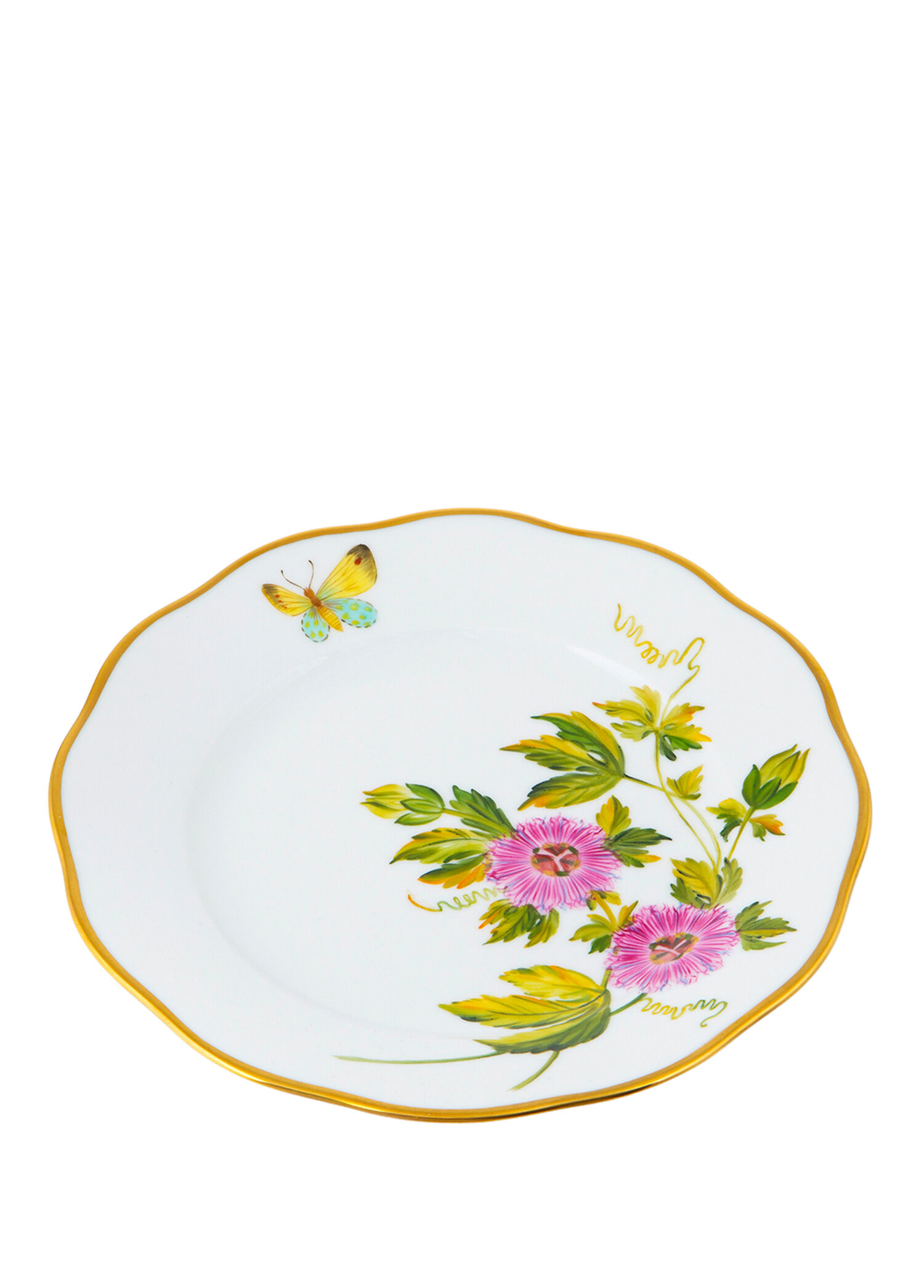 American Wild Flowers Desenli Porselen Tatlı Tabağı 21 cm
