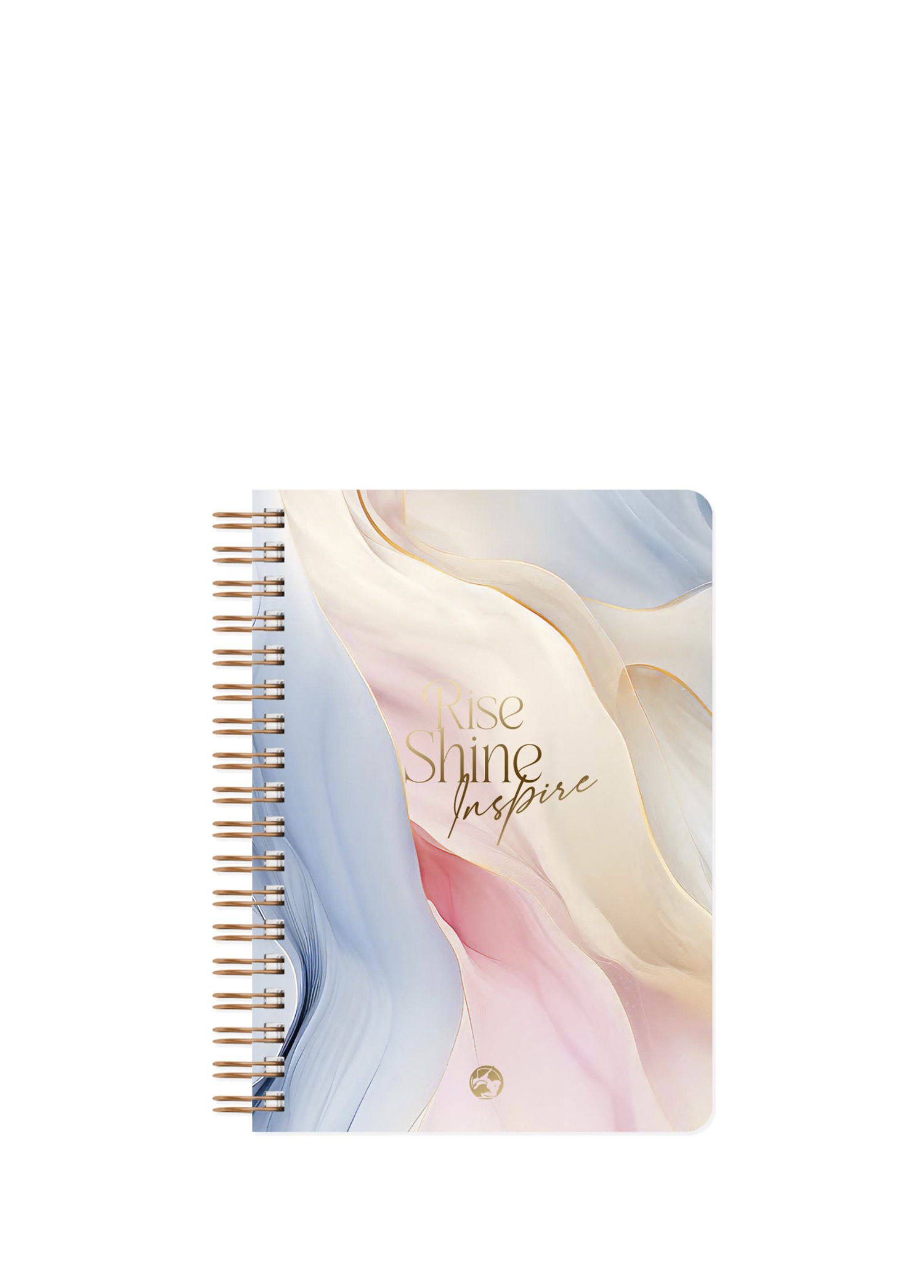 Marble Çizgili Rise Spiralli Defter