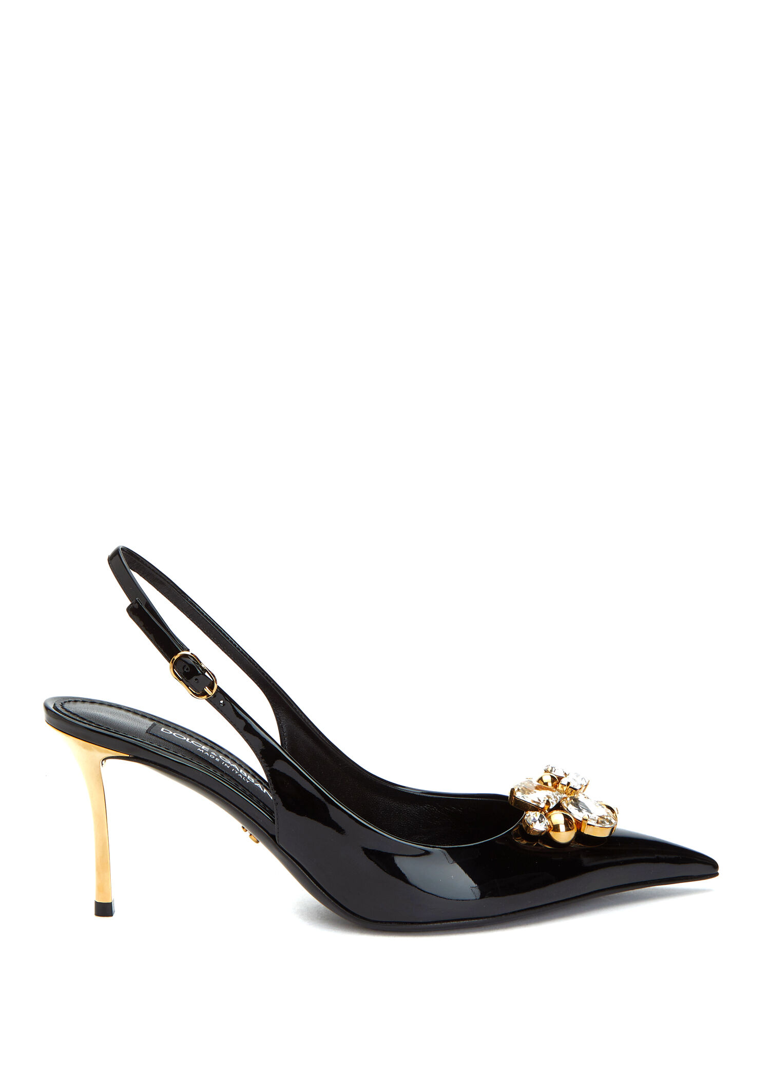 Siyah Deri Stiletto