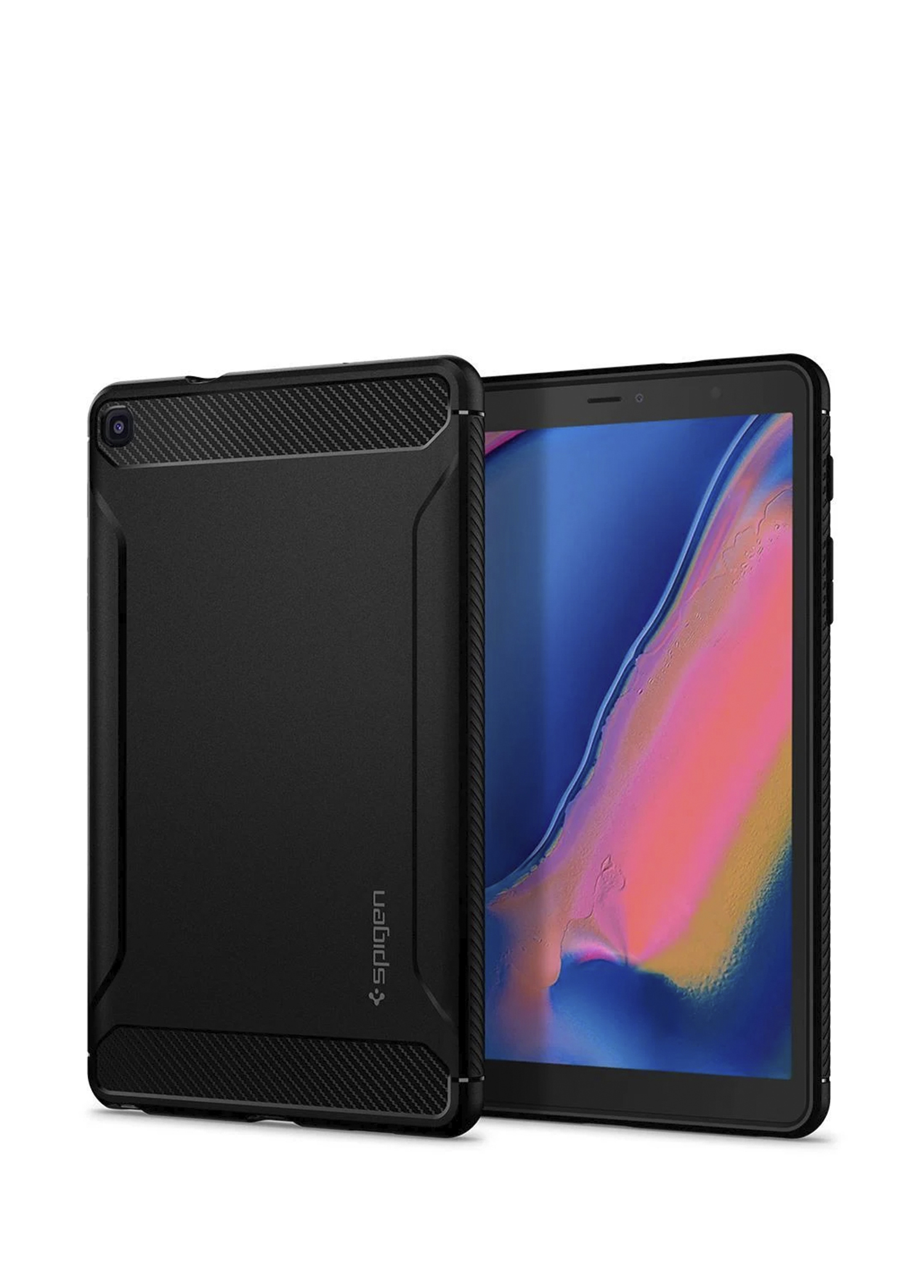 Galaxy Tab A 8.0 S Pen 2019 Rugged Armor Black Kılıf ACS00048