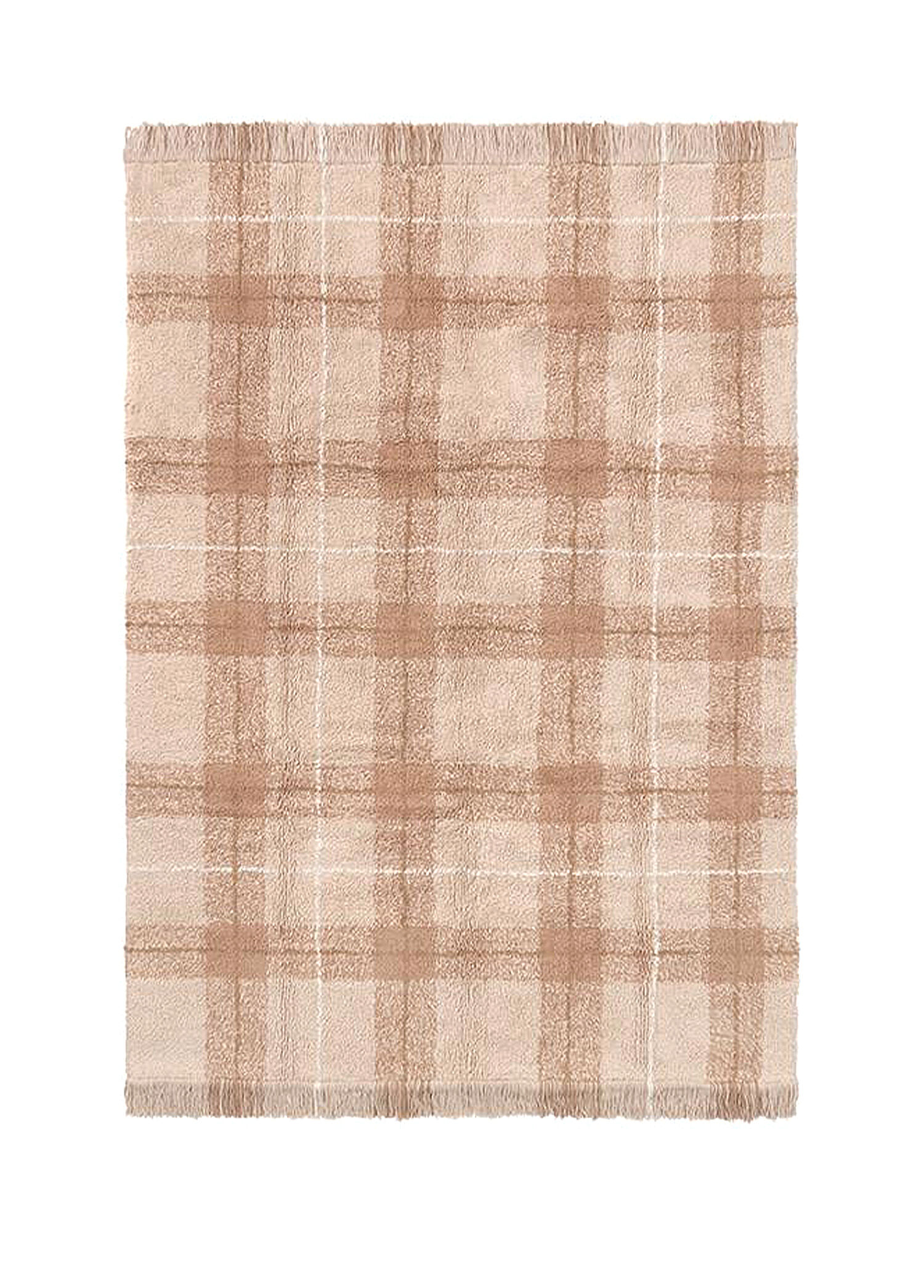 Tartan Rose Pamuklu Küçük Boy Çocuk Odası Halısı 90 x 120 cm