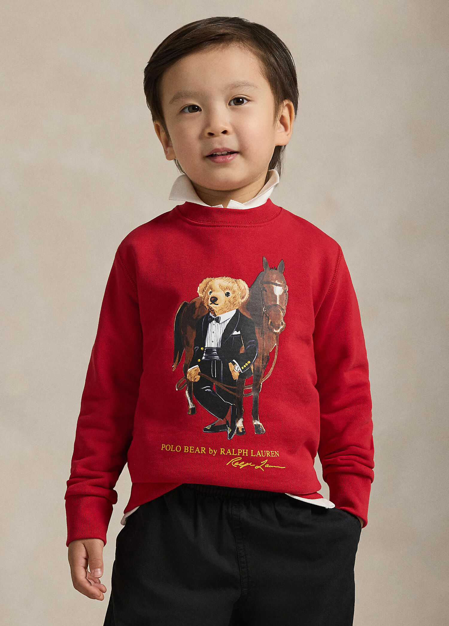 Kırmızı Erkek Çocuk Sweatshirt