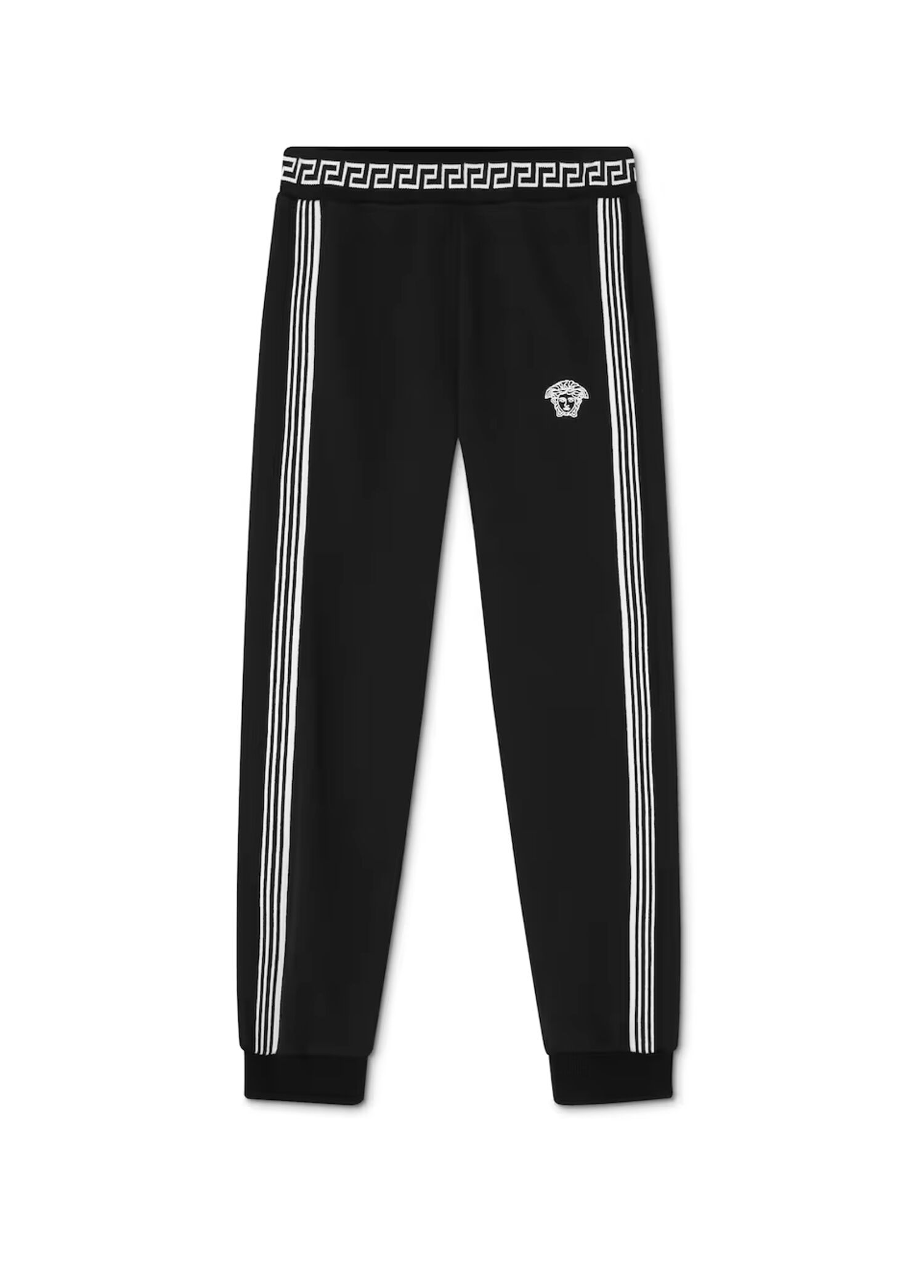 Siyah Beyaz Erkek Çocuk Jogger Eşofman Altı