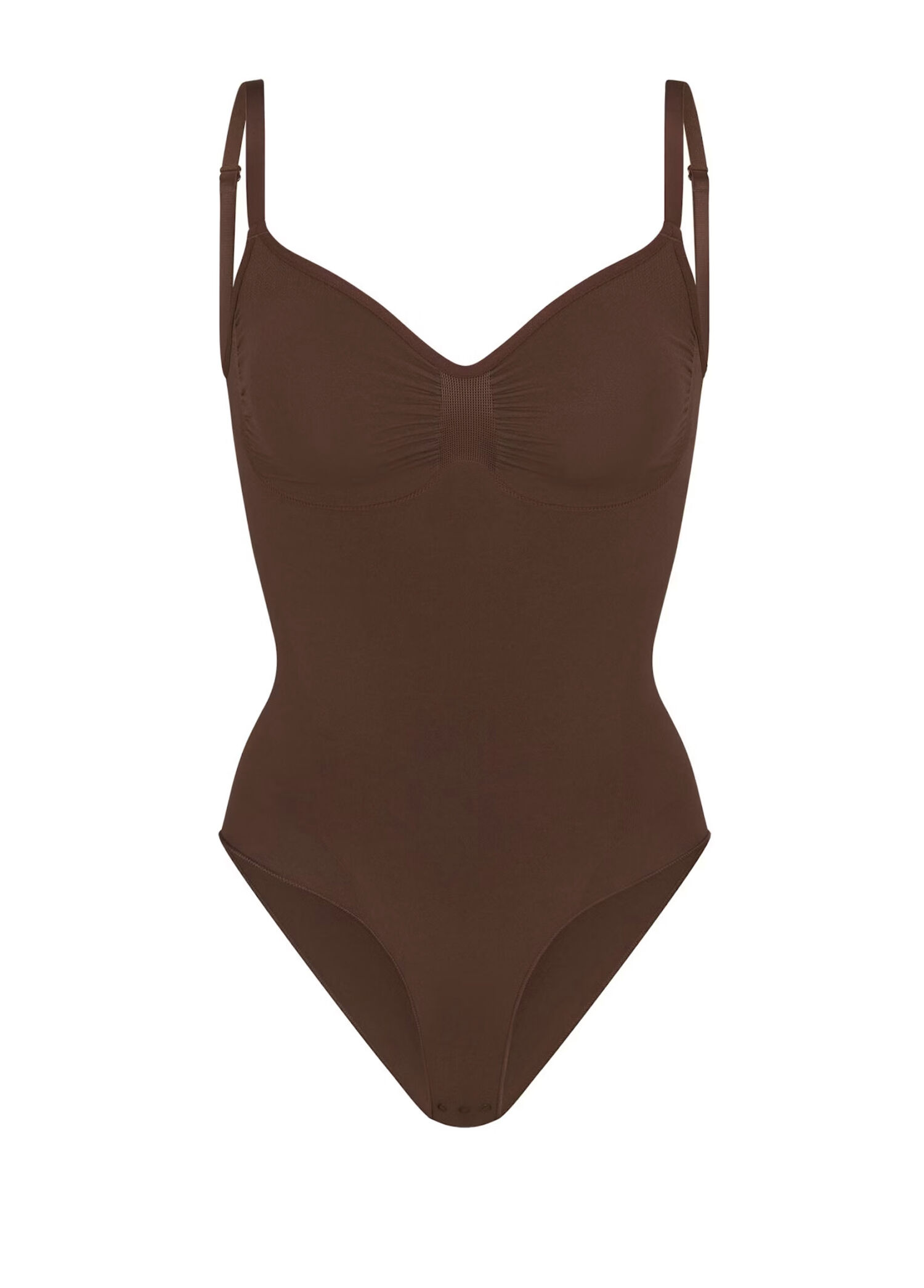 Seamless Sculpt Brief Koyu Kahverengi Bodysuit