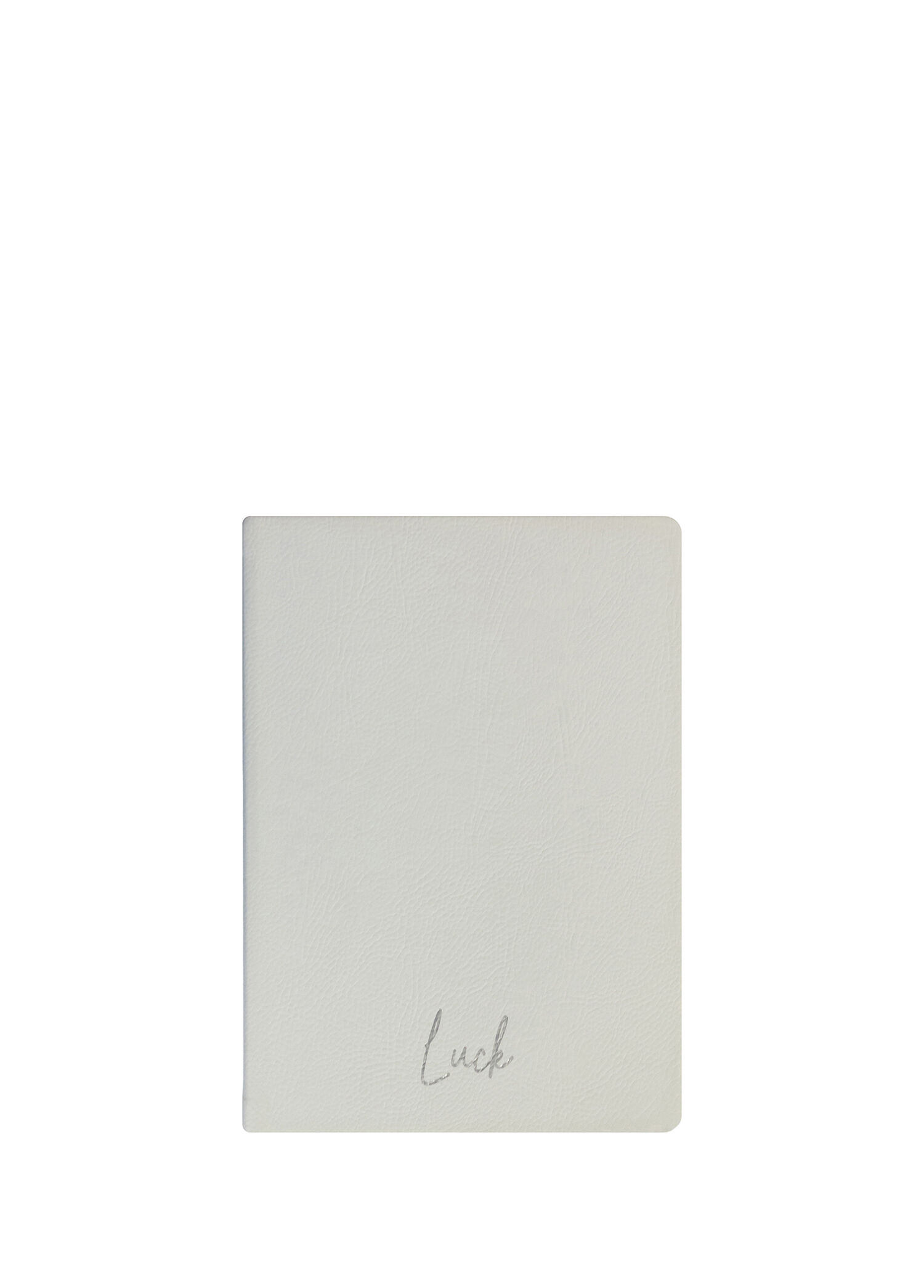 Megakids Yayincilik - Luck White Textured Thermo Hard Cover Checkered Notebook