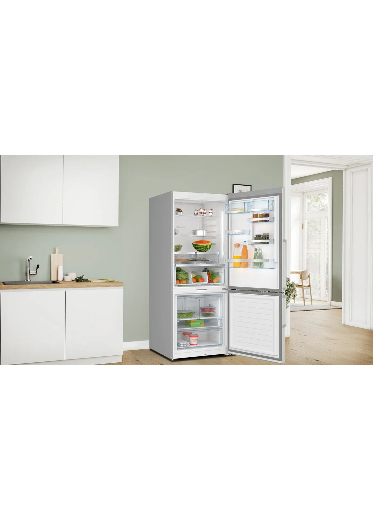 Bosch - KGP76AIC0N Serie 8 Inox Alttan Donduruculu NoFrost
