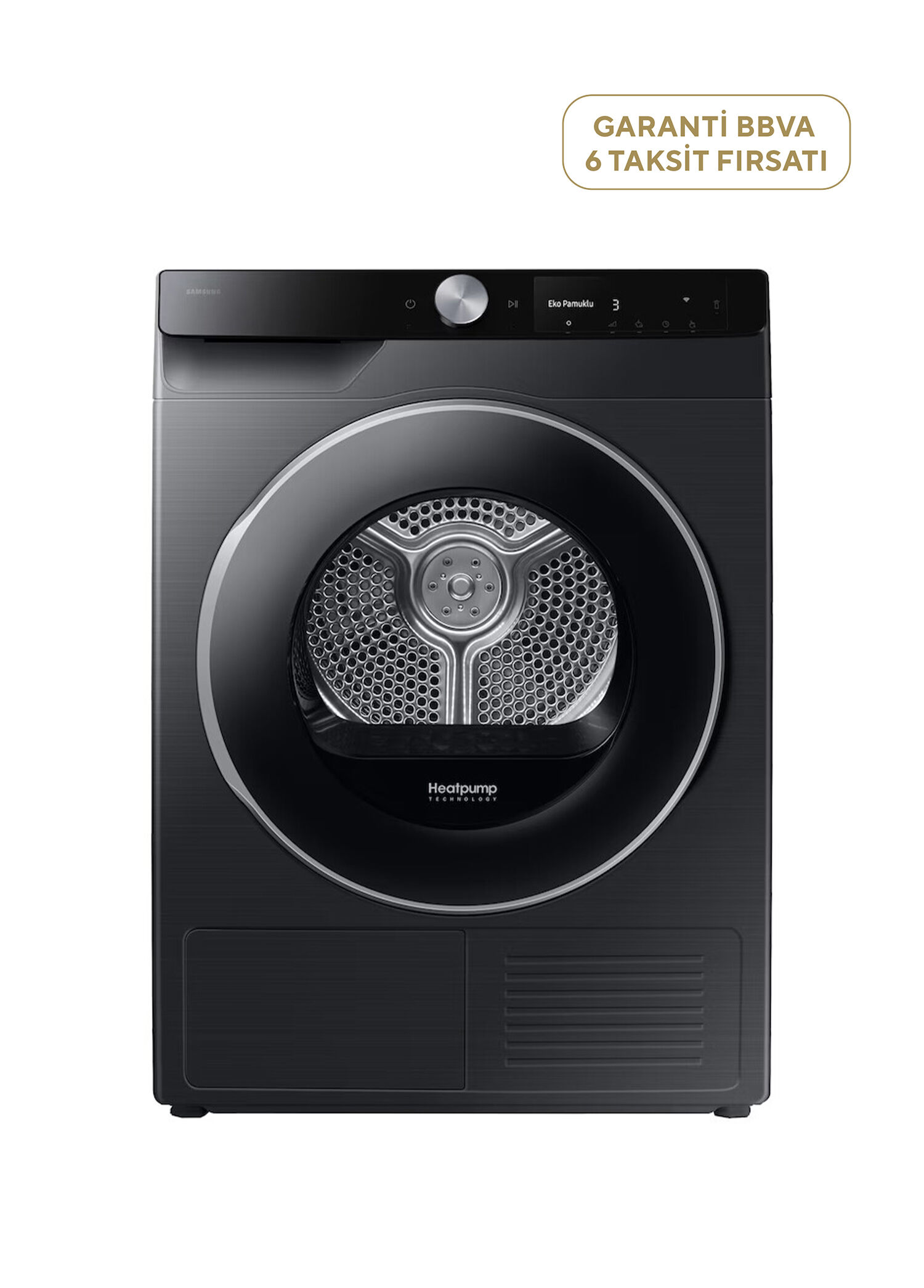 DV90DG6845LBAH A+++ İnox Çamaşır Kurutma Makinesi 9 kg