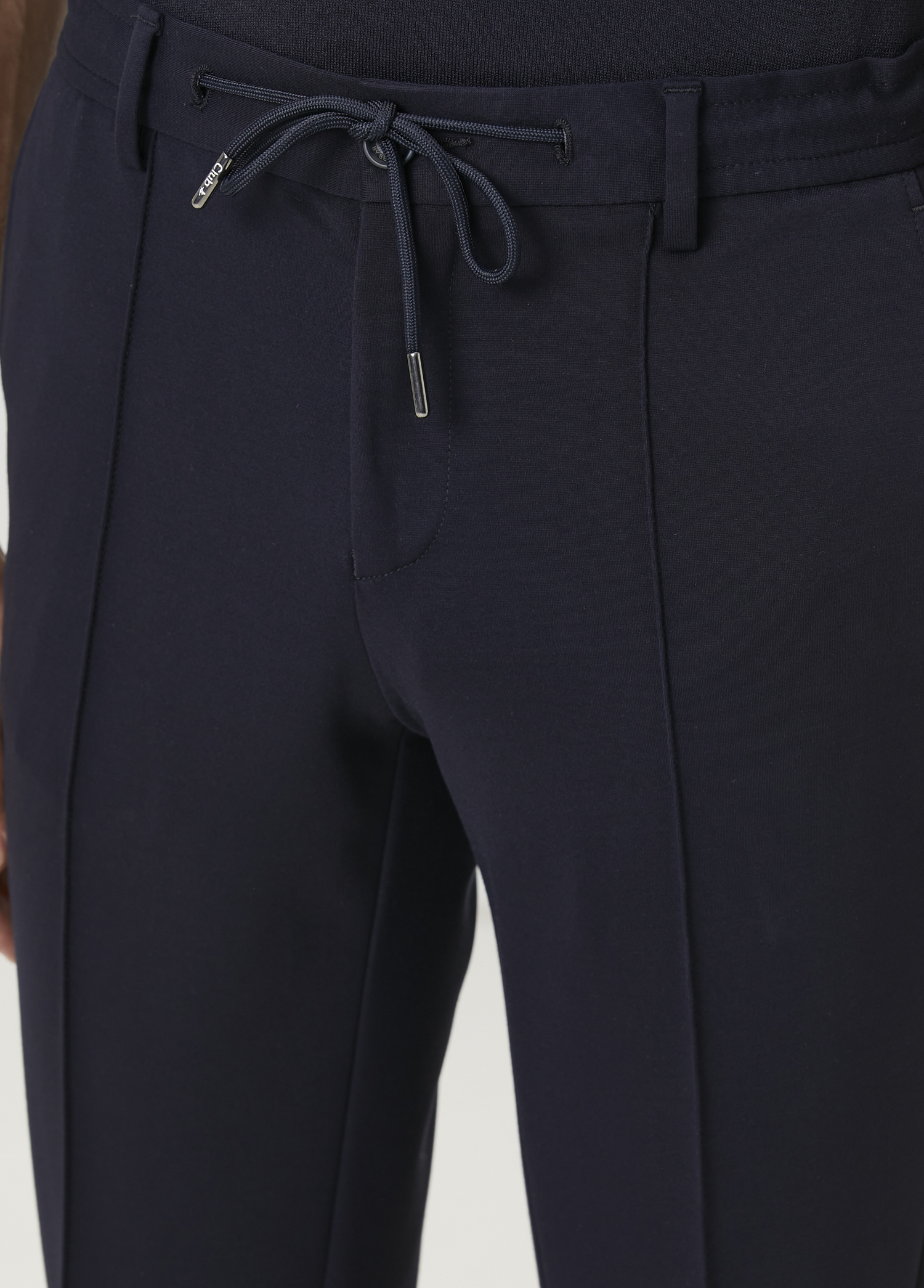 Lacivert Örme İnce Spor Pantolon_3