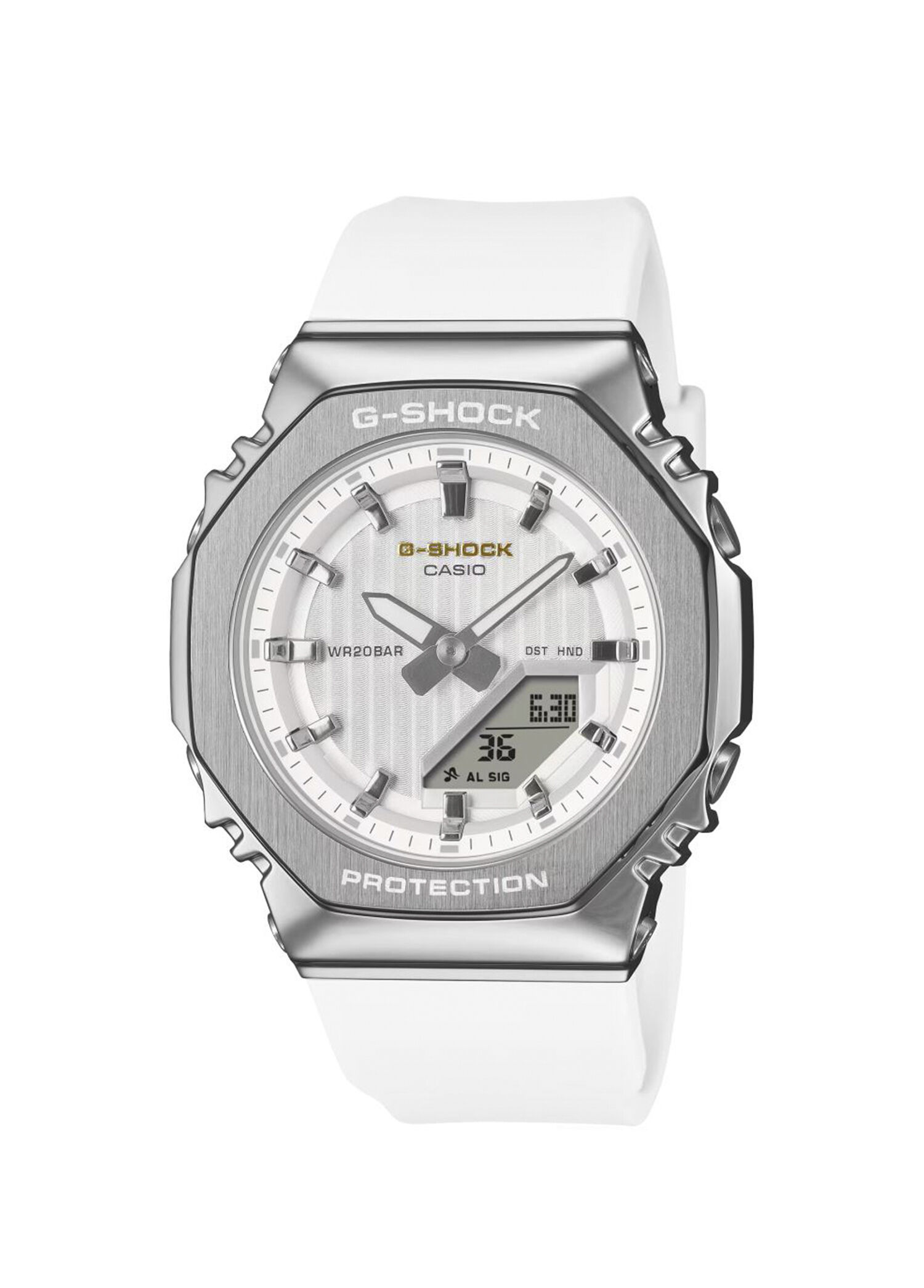 GM-S2110SH-7ADR G-Shock Women Beyaz Silikon Kadın Kol Saati