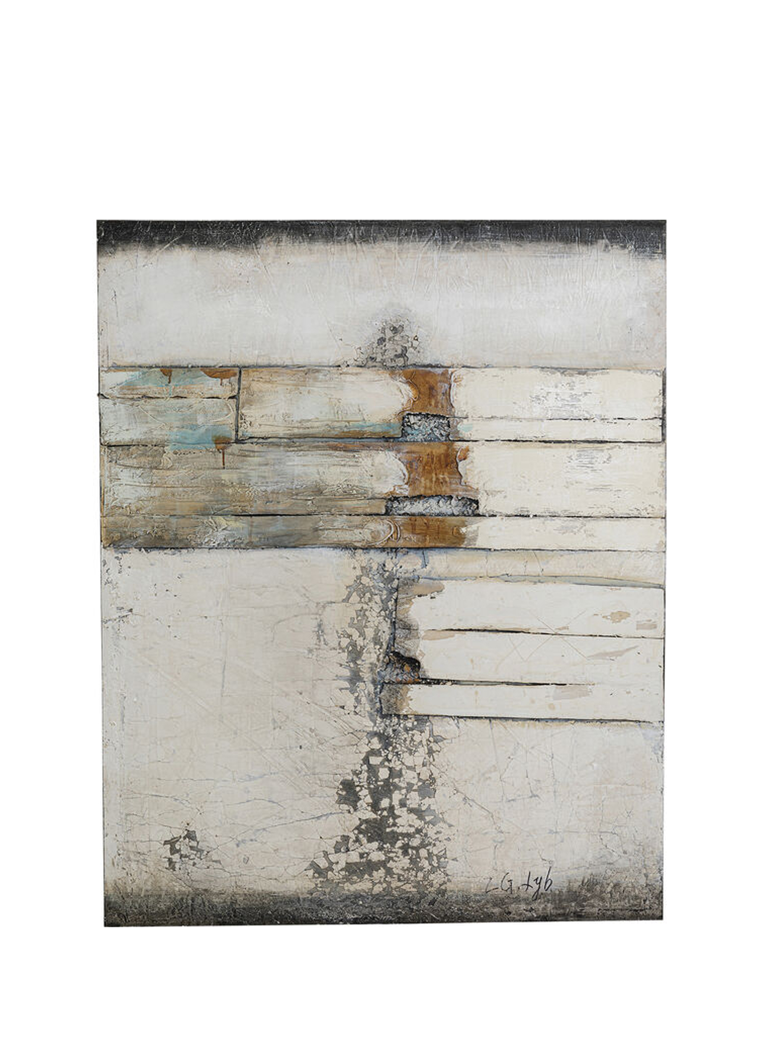 Abstract Grey Line Two Akrilik Resim 120x150cm