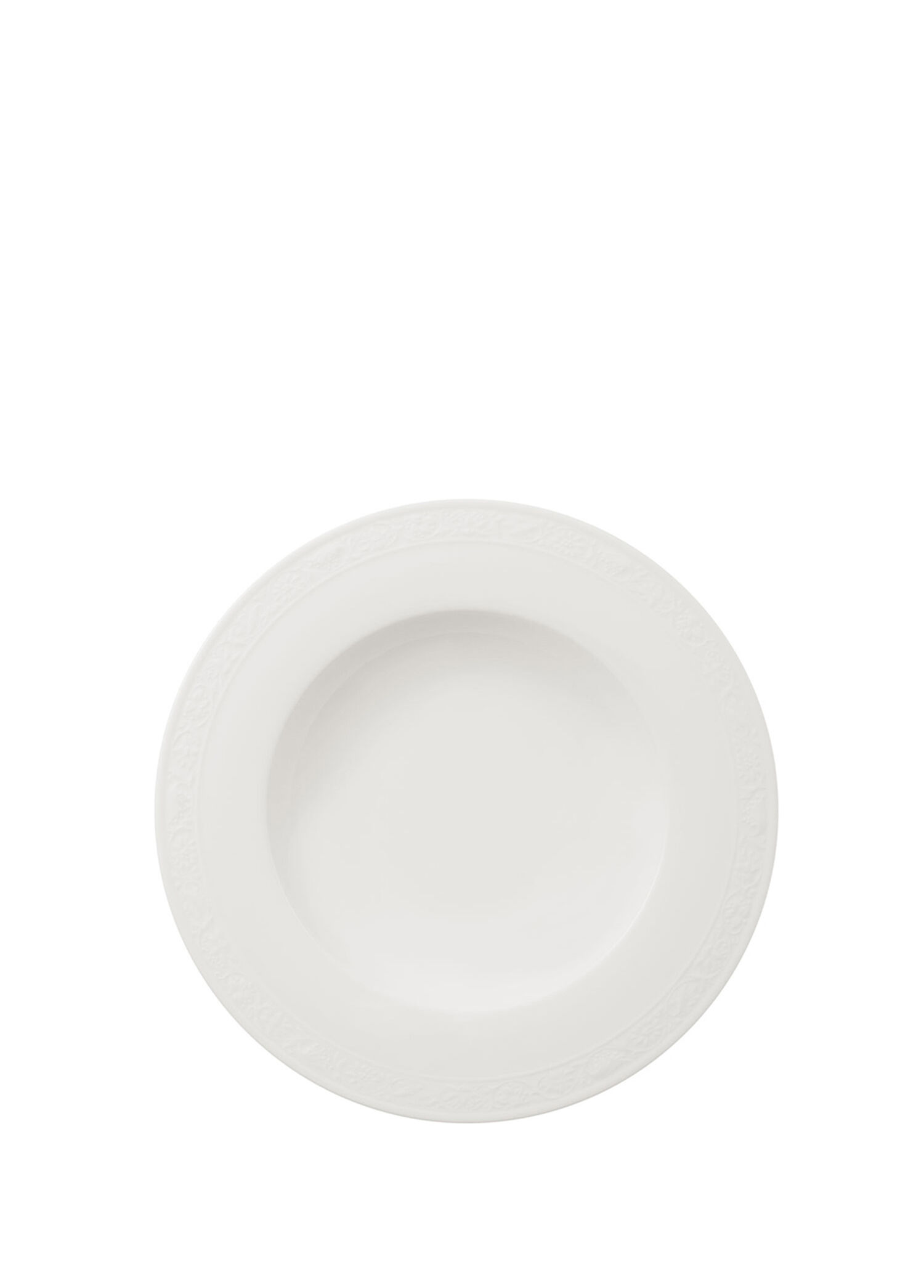 White Pearl Beyaz Porselen Çukur Tabak 24 cm