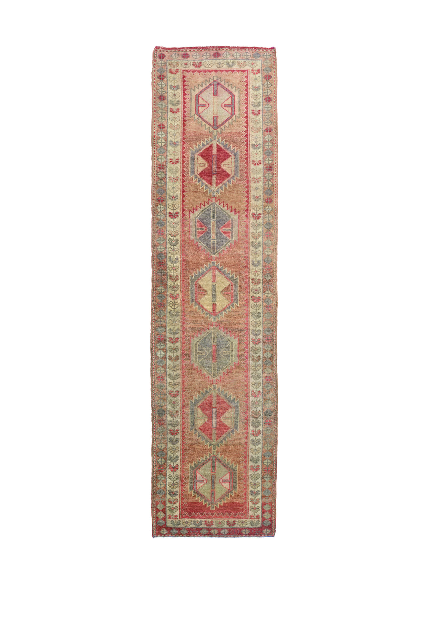 Erak Rustik El Dokuma Yün Herki Yolluk 89x359 cm