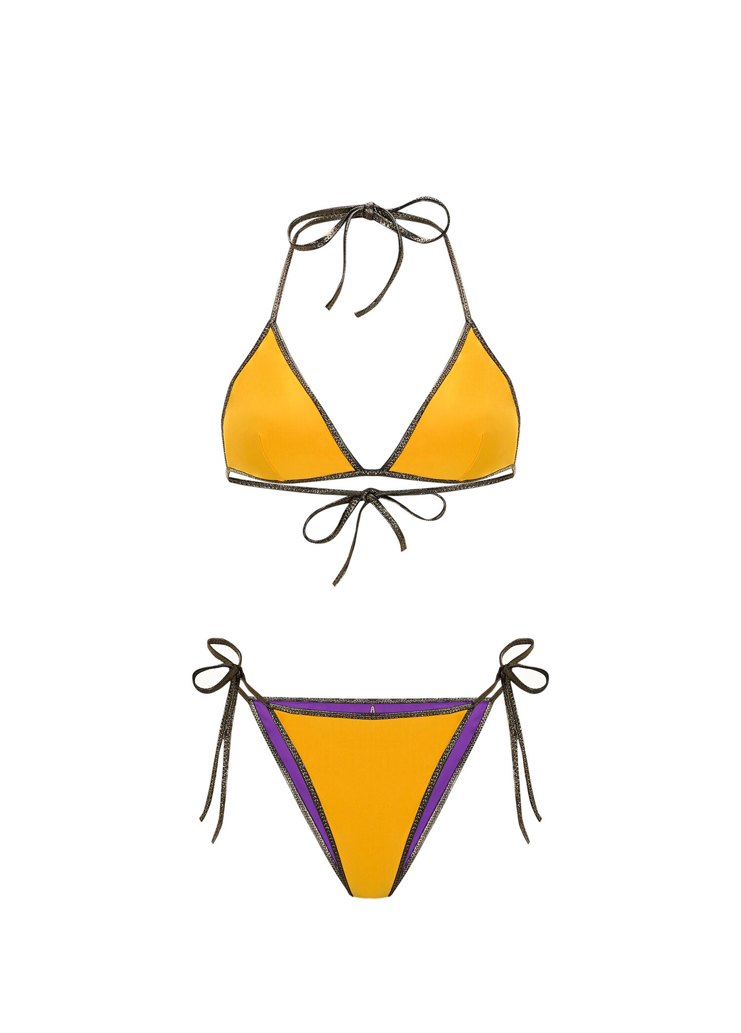 Isla Sarı Mor Kadın Bikini Takımı